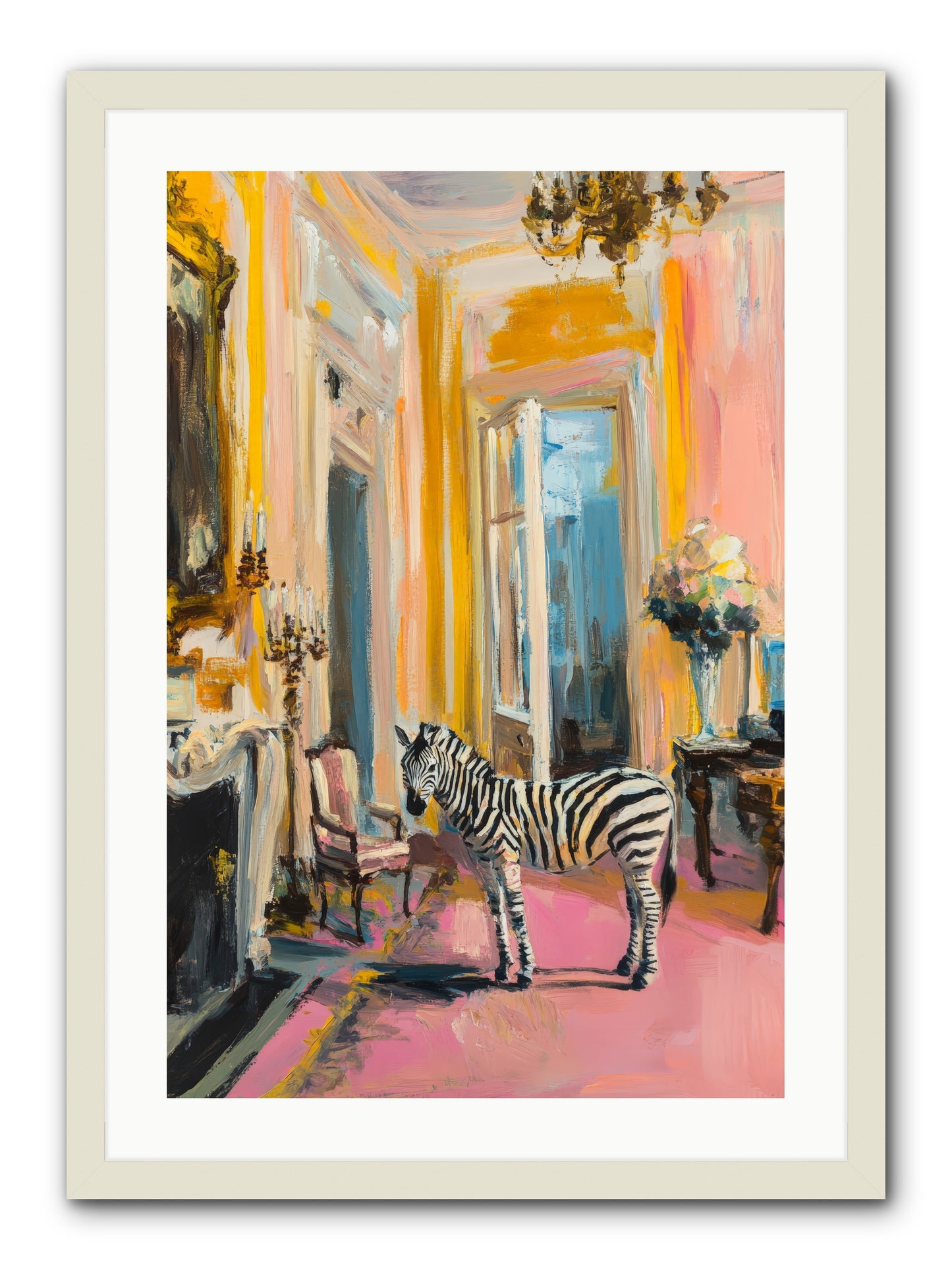 The View From Room 237 -- Framed Print - White 20x30