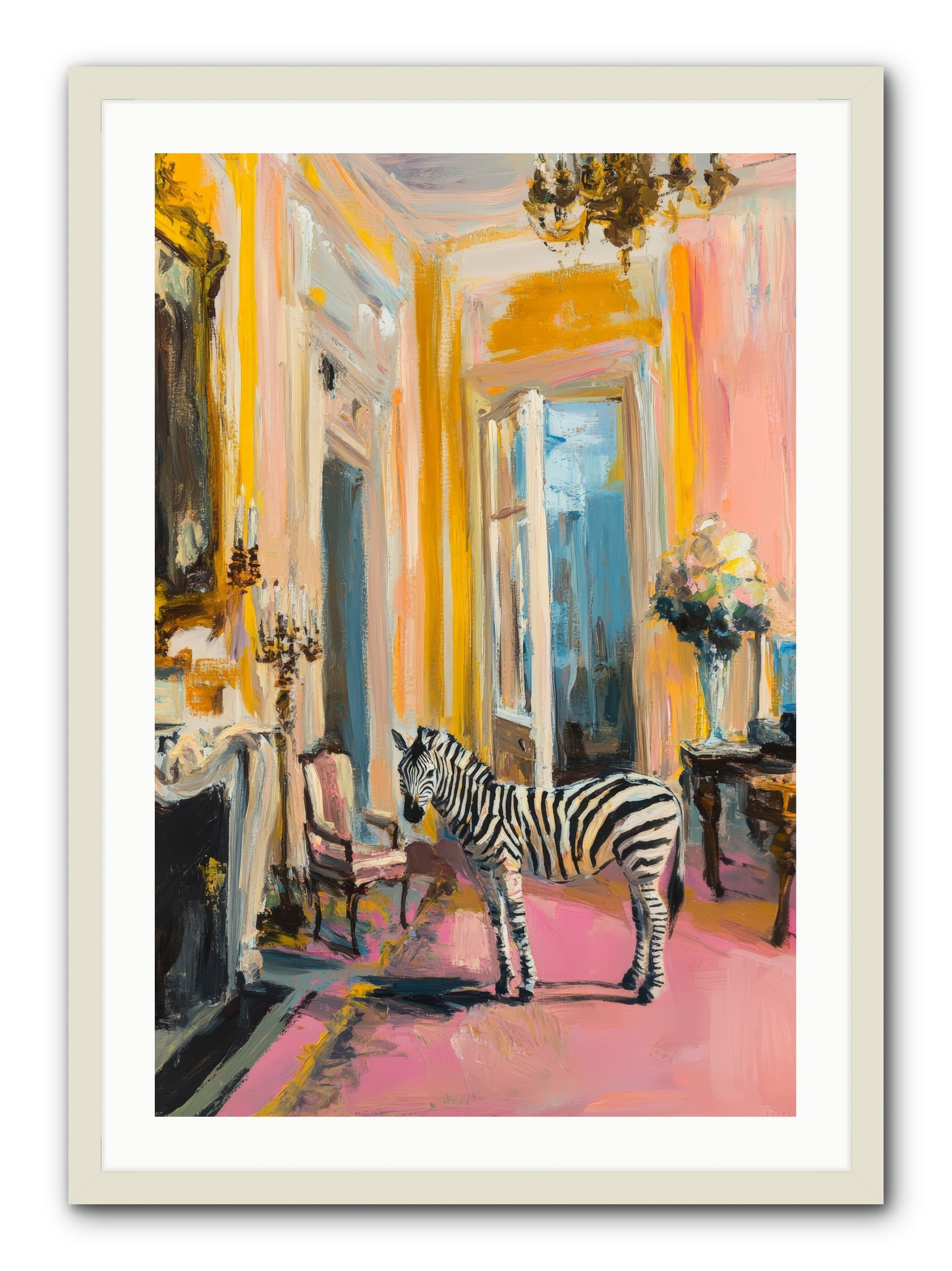 The View From Room 237 -- Framed Print - White 24x36