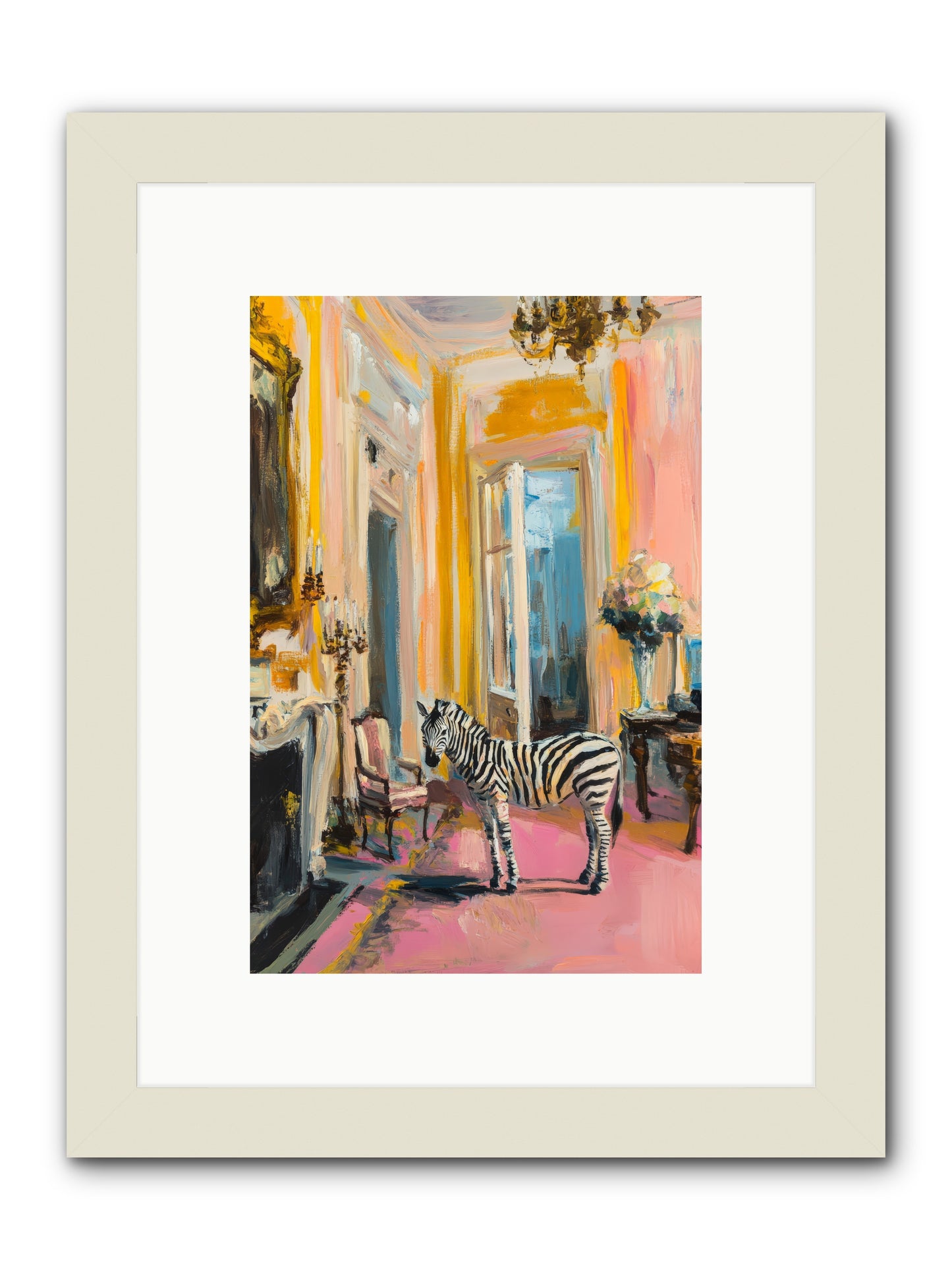 The View From Room 237 -- Framed Print - White 8x12