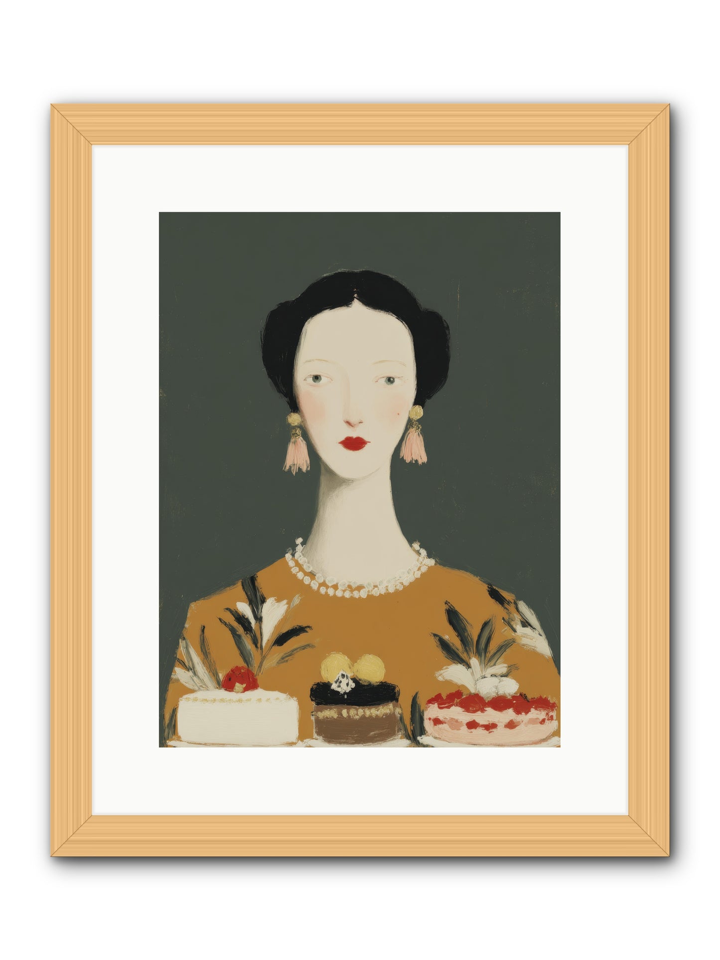 The Vigil -- Framed Print - Natural 12x16