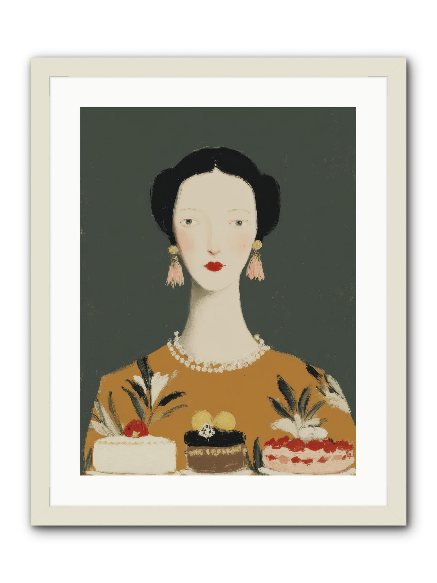 The Vigil -- Framed Print - White 18x24