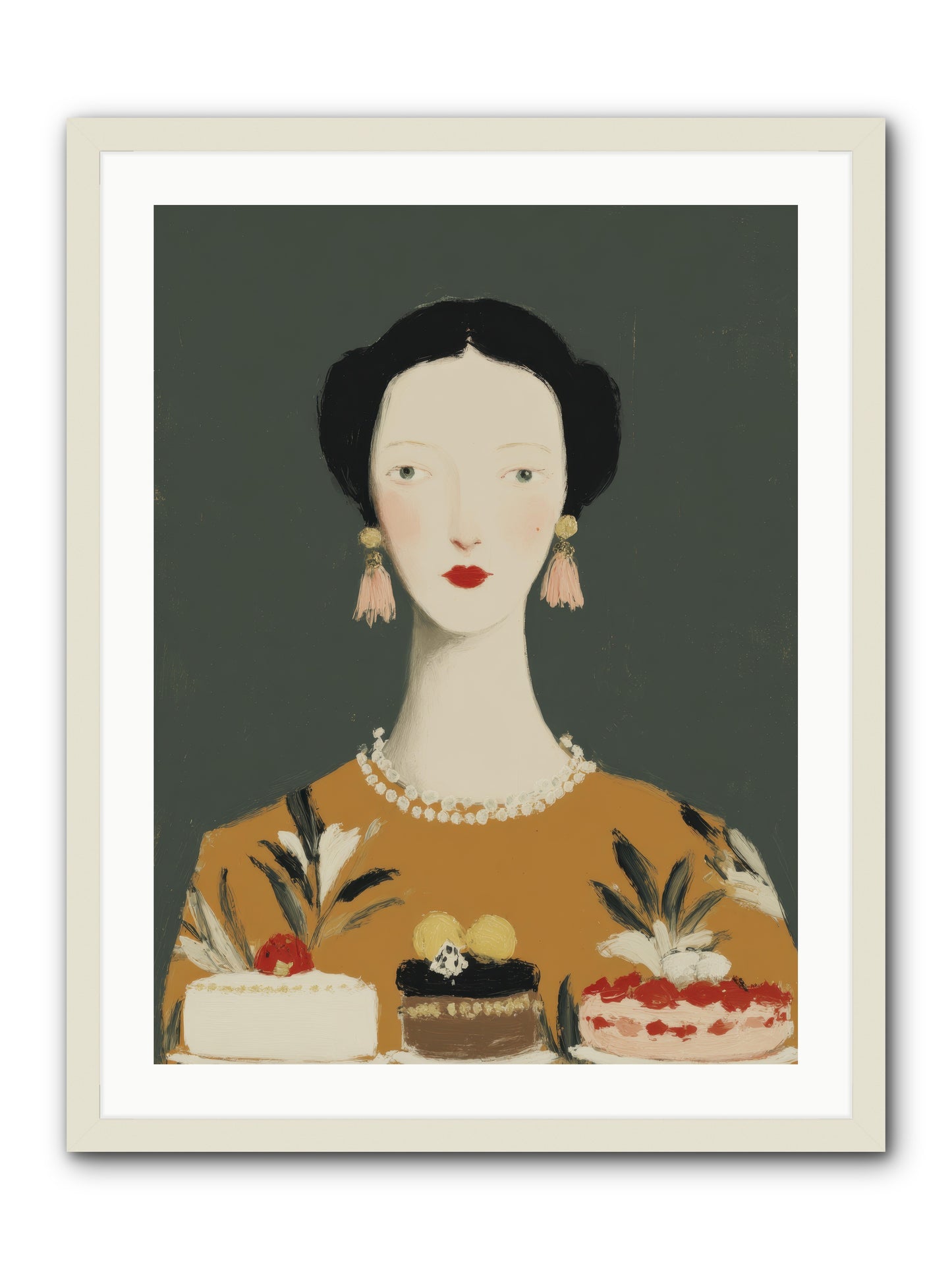 The Vigil -- Framed Print - White 24x32