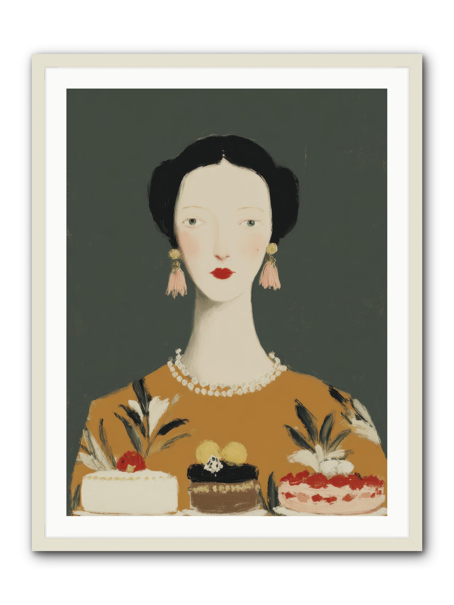The Vigil -- Framed Print - White 30x40