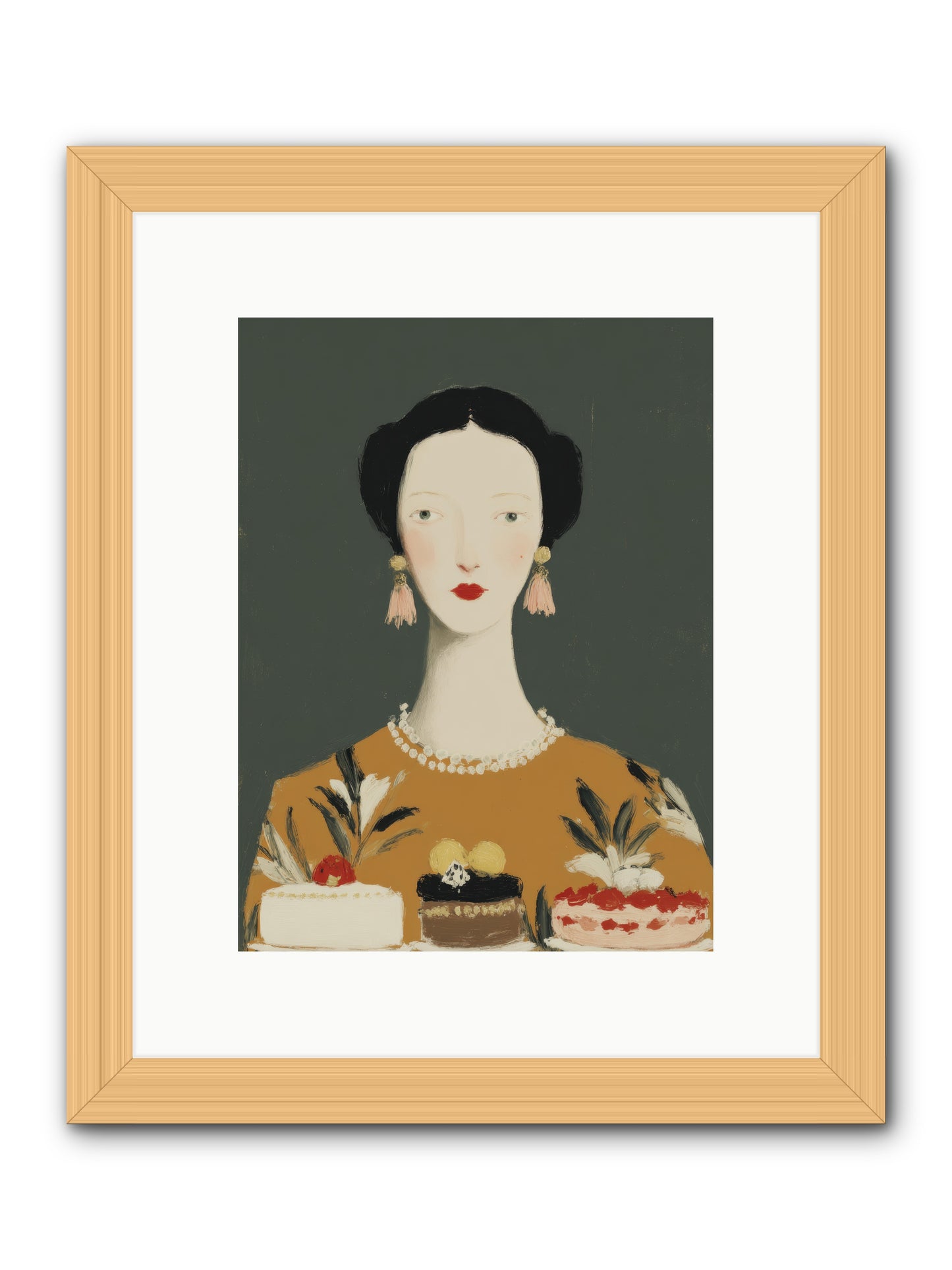 The Vigil -- Framed Print - Natural 9x12