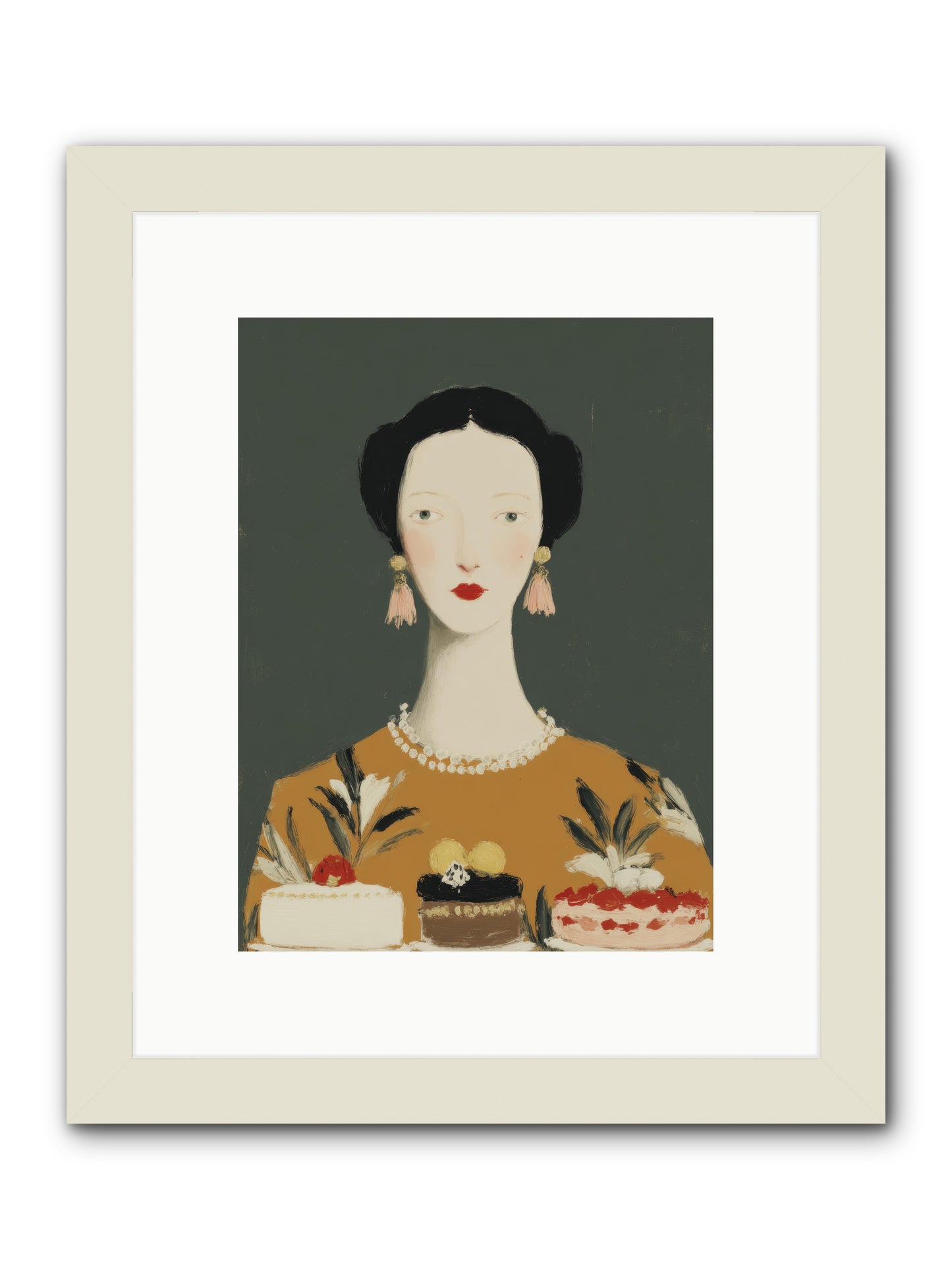The Vigil -- Framed Print - White 9x12