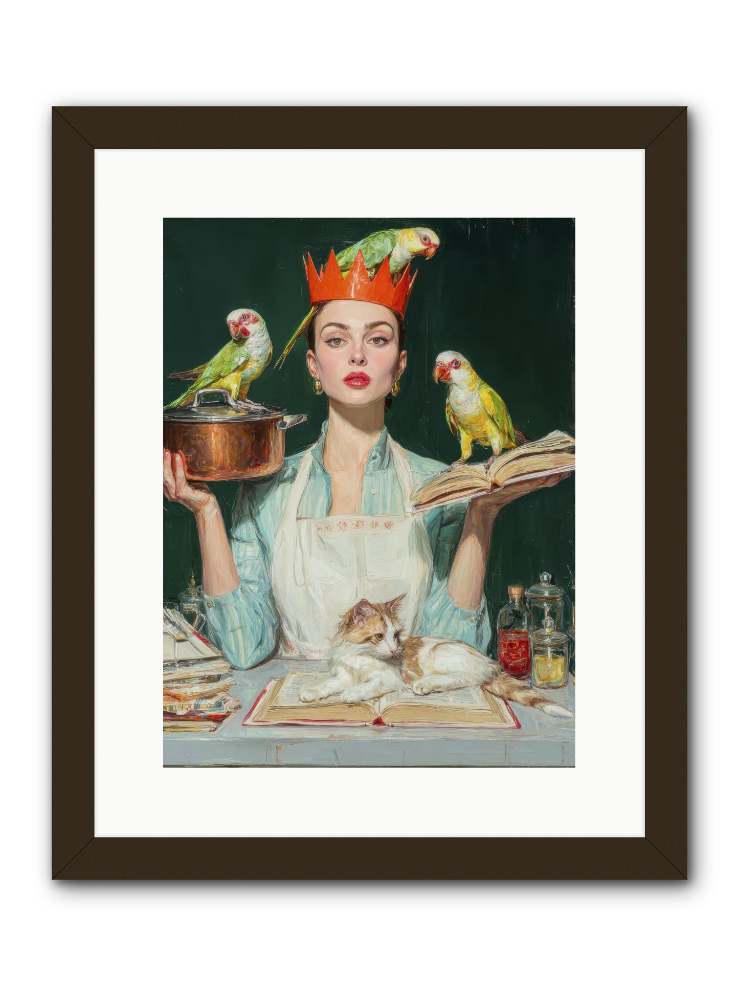 The Violet Sandwich Club -- Framed Print - Black 12x16