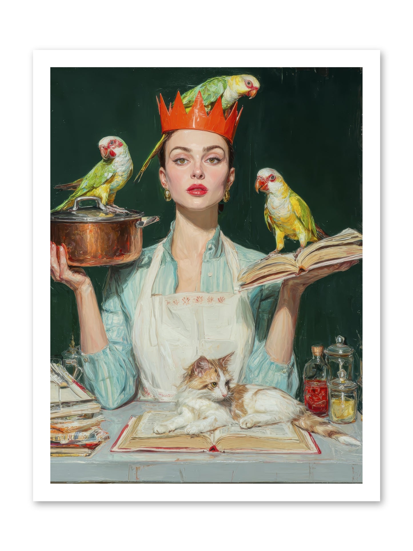 The Violet Sandwich Club -- Loose Canvas Print 18x24