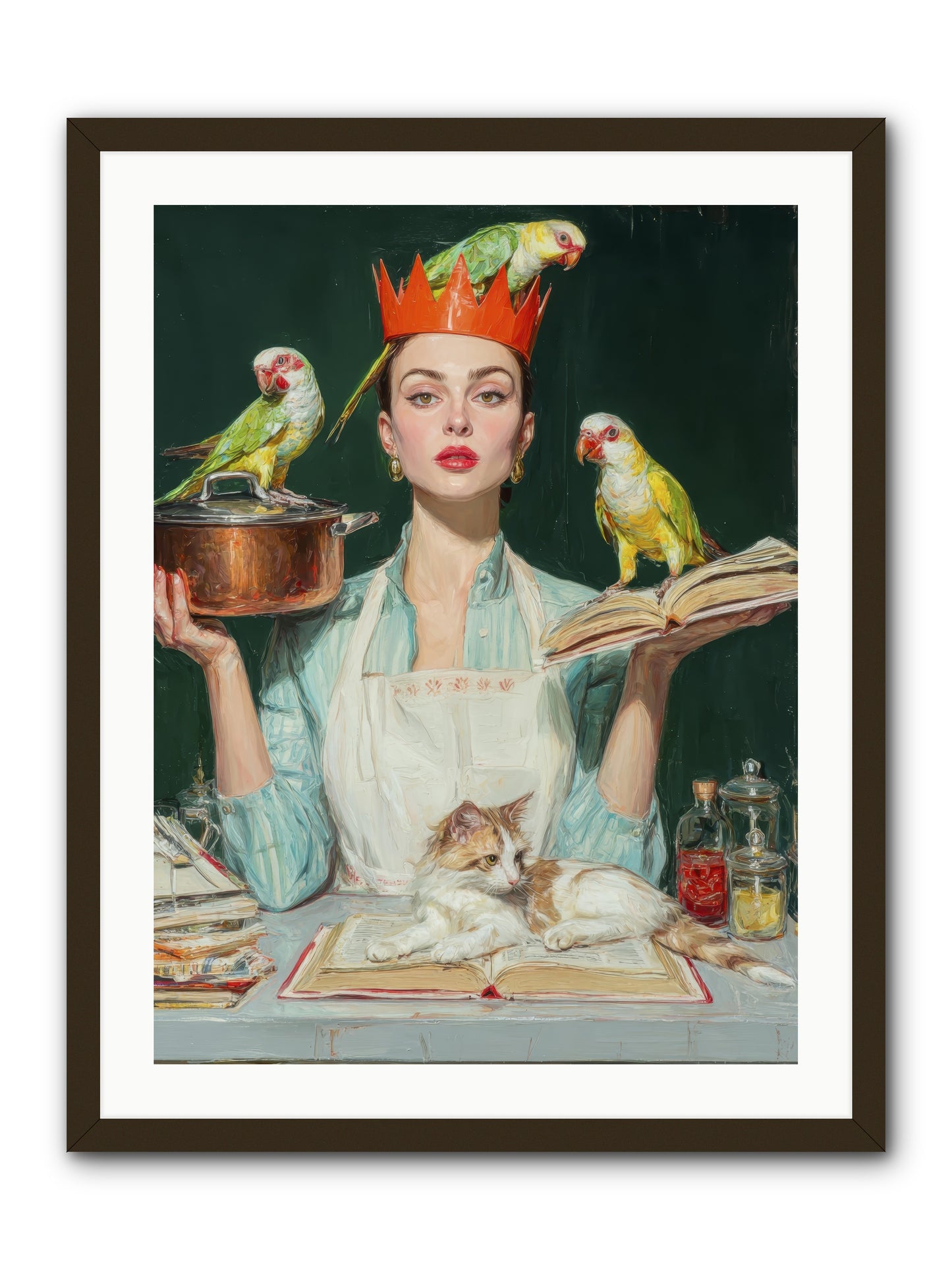 The Violet Sandwich Club -- Framed Print - Black 24x32