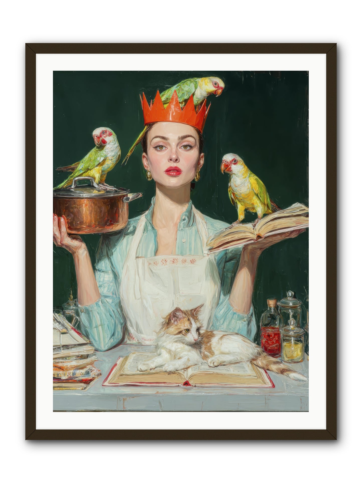 The Violet Sandwich Club -- Framed Print - Black 30x40