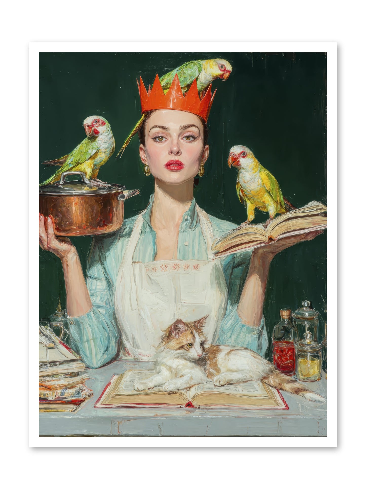 The Violet Sandwich Club -- Paper Print 30x40