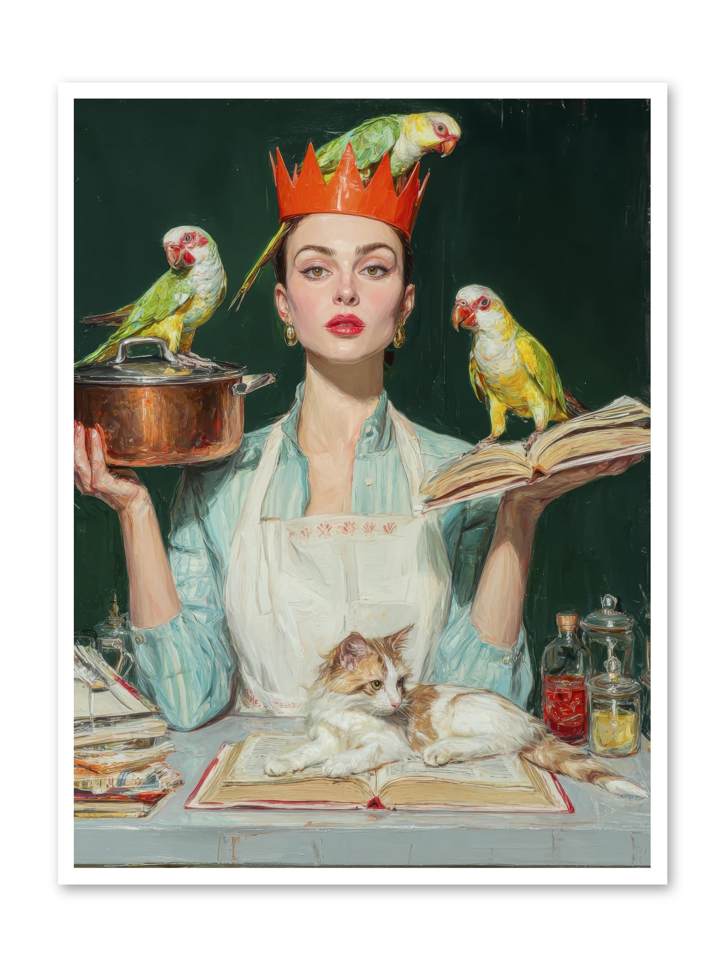 The Violet Sandwich Club -- Loose Canvas Print 36x48