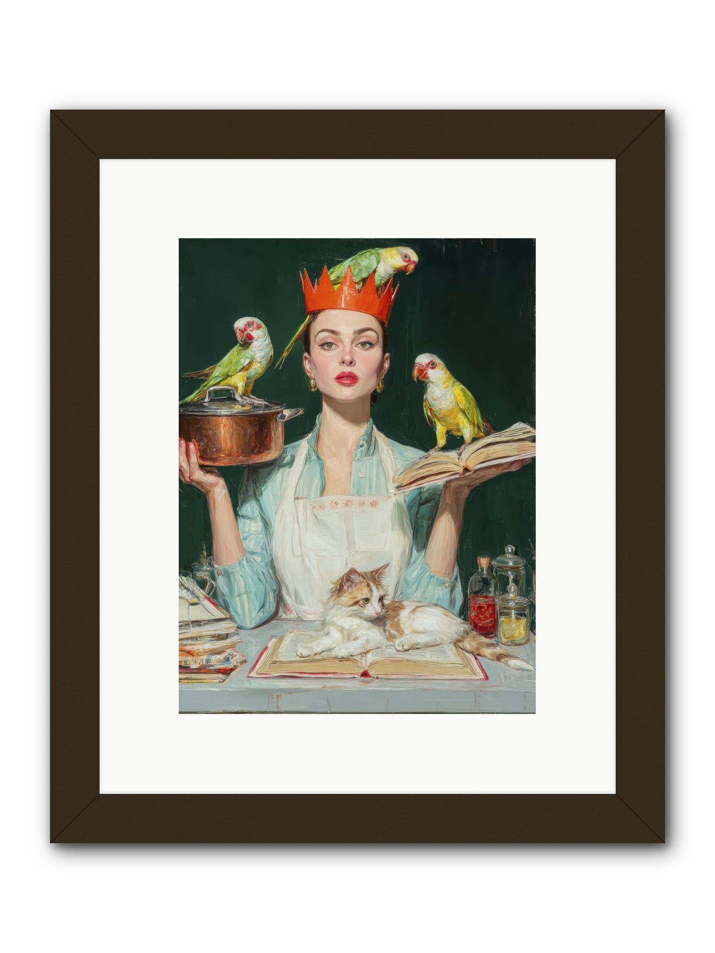 The Violet Sandwich Club -- Framed Print - Black 9x12