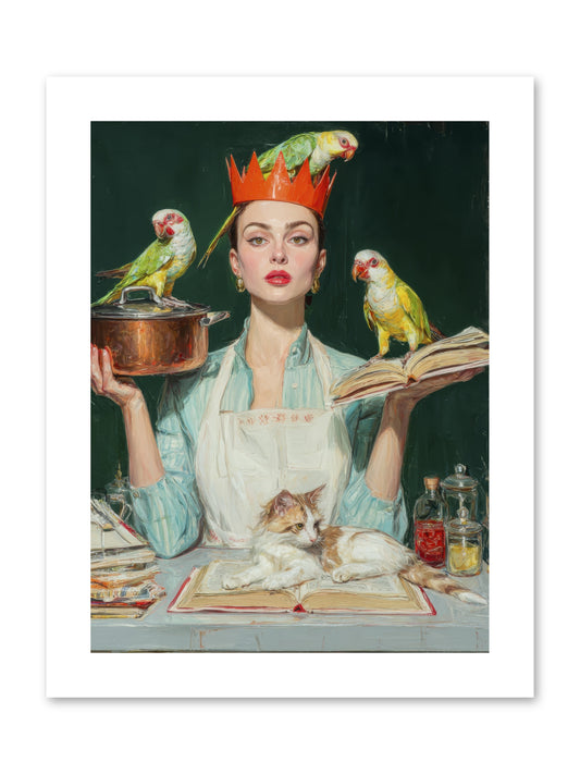 The Violet Sandwich Club -- Paper Print 9x12