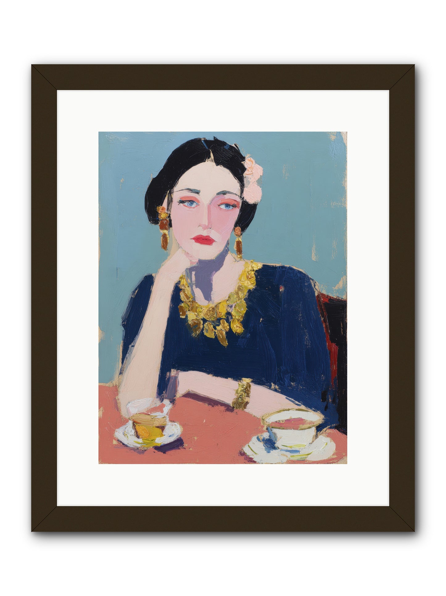 The Waiting Hour -- Framed Print - Black 12x16