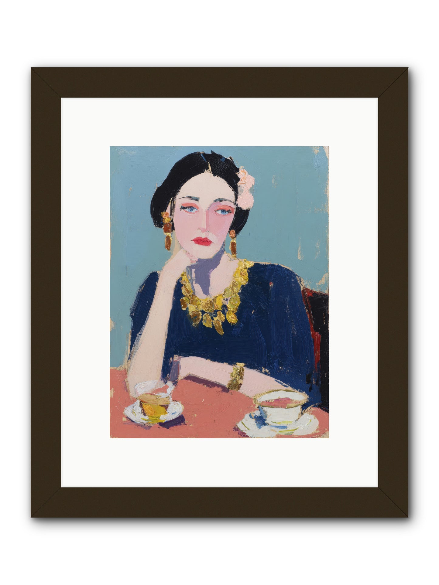 The Waiting Hour -- Framed Print - Black 9x12