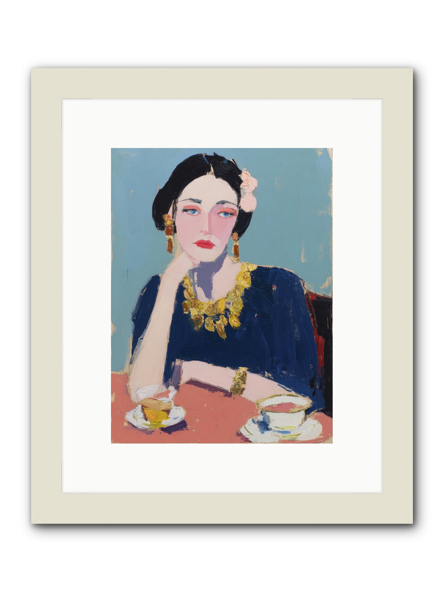 The Waiting Hour -- Framed Print - White 9x12