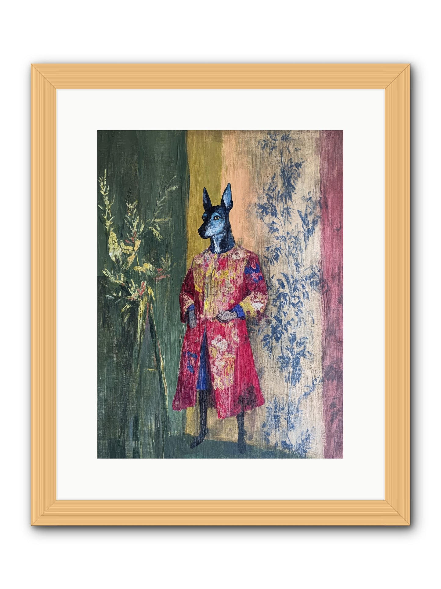 The Walled Garden -- Framed Print - Natural 12x16