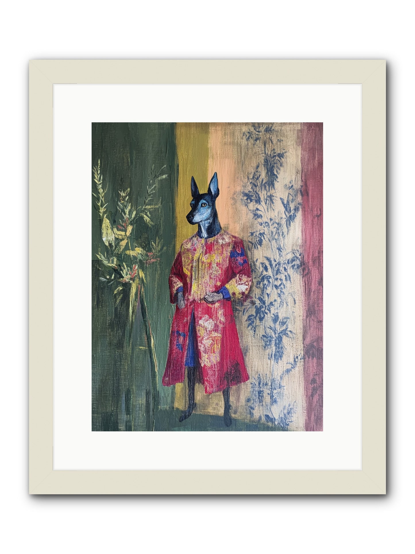 The Walled Garden -- Framed Print - White 12x16