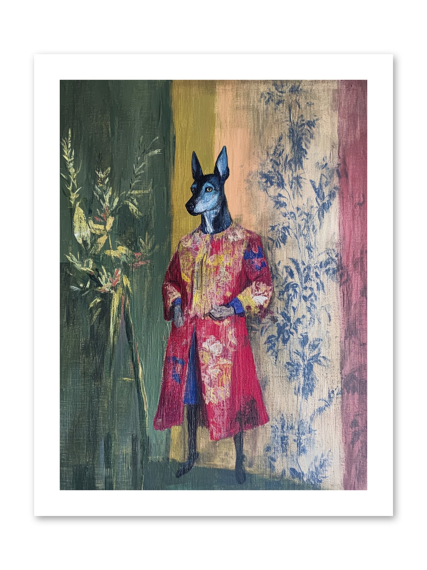 The Walled Garden -- Loose Canvas Print 12x16