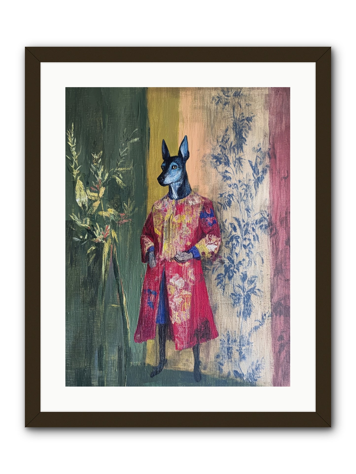 The Walled Garden -- Framed Print - Black 18x24