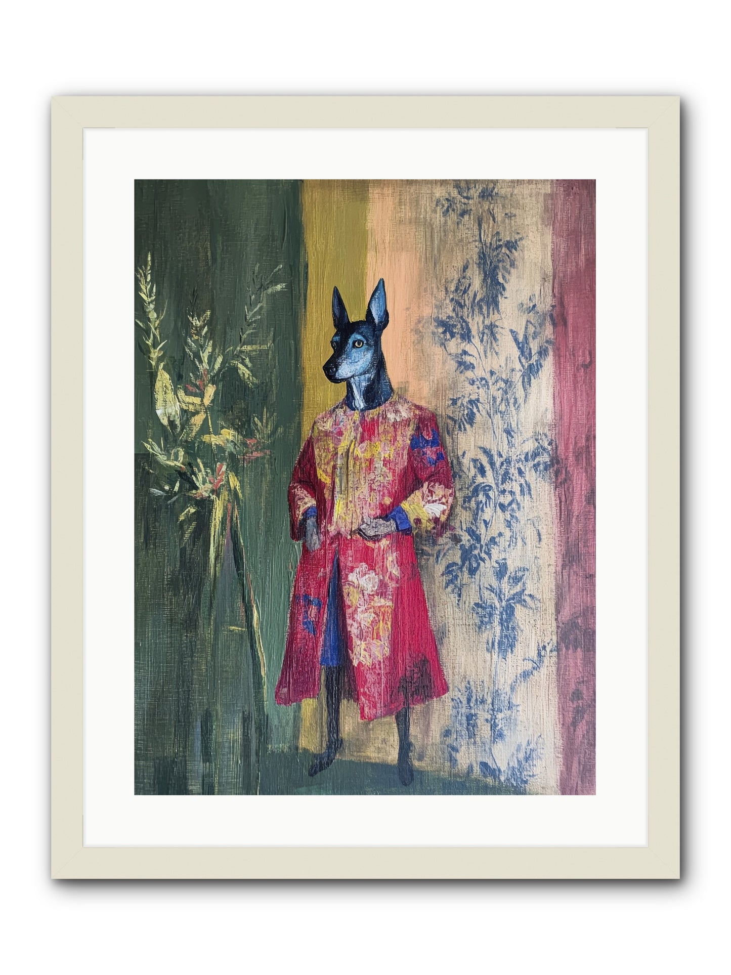 The Walled Garden -- Framed Print - White 18x24