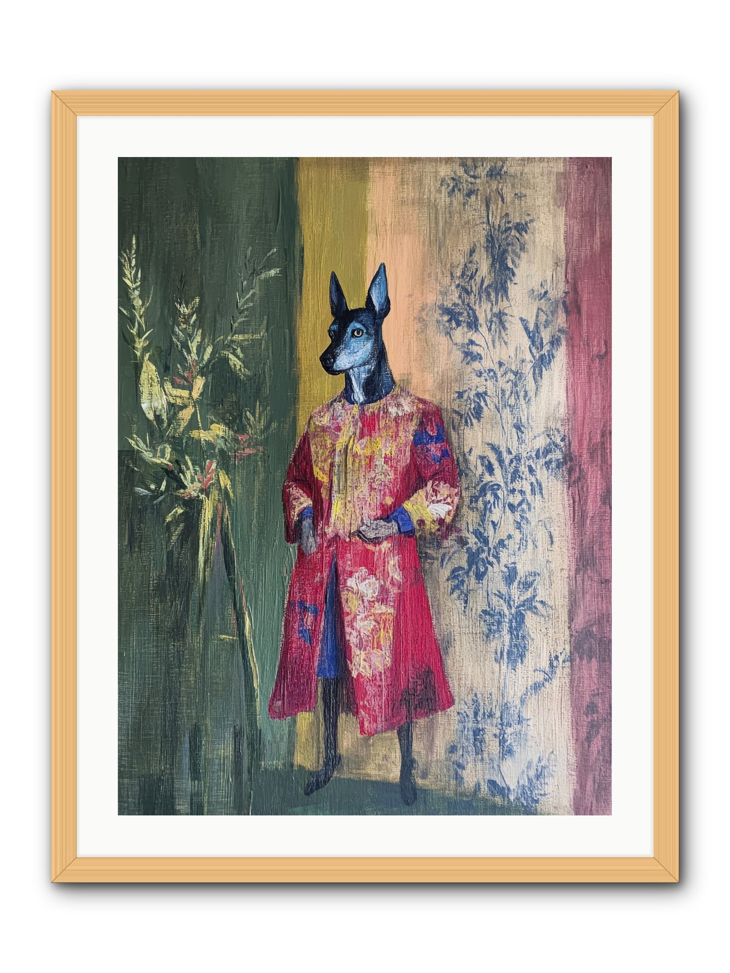 The Walled Garden -- Framed Print - Natural 24x32