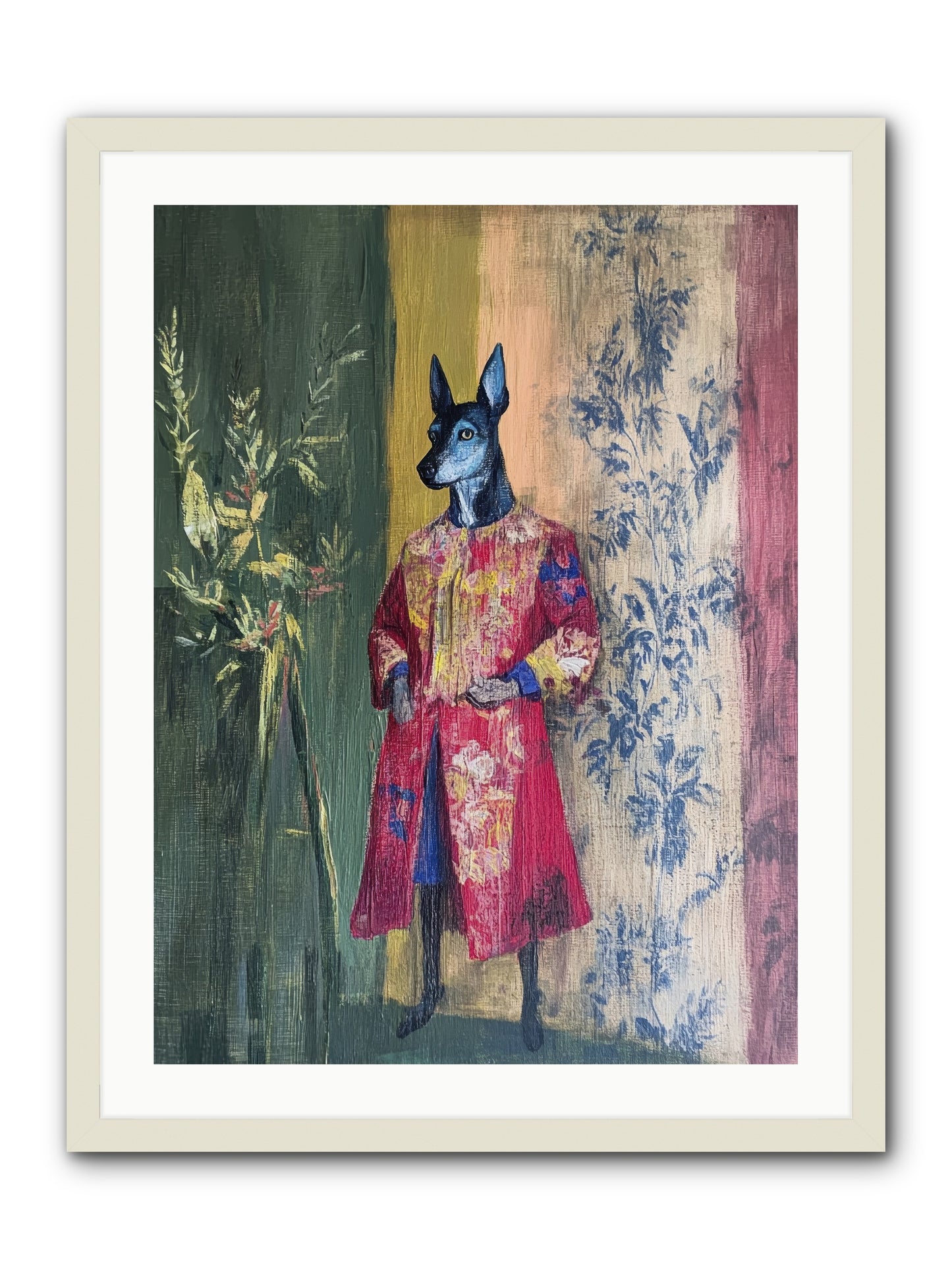 The Walled Garden -- Framed Print - White 24x32