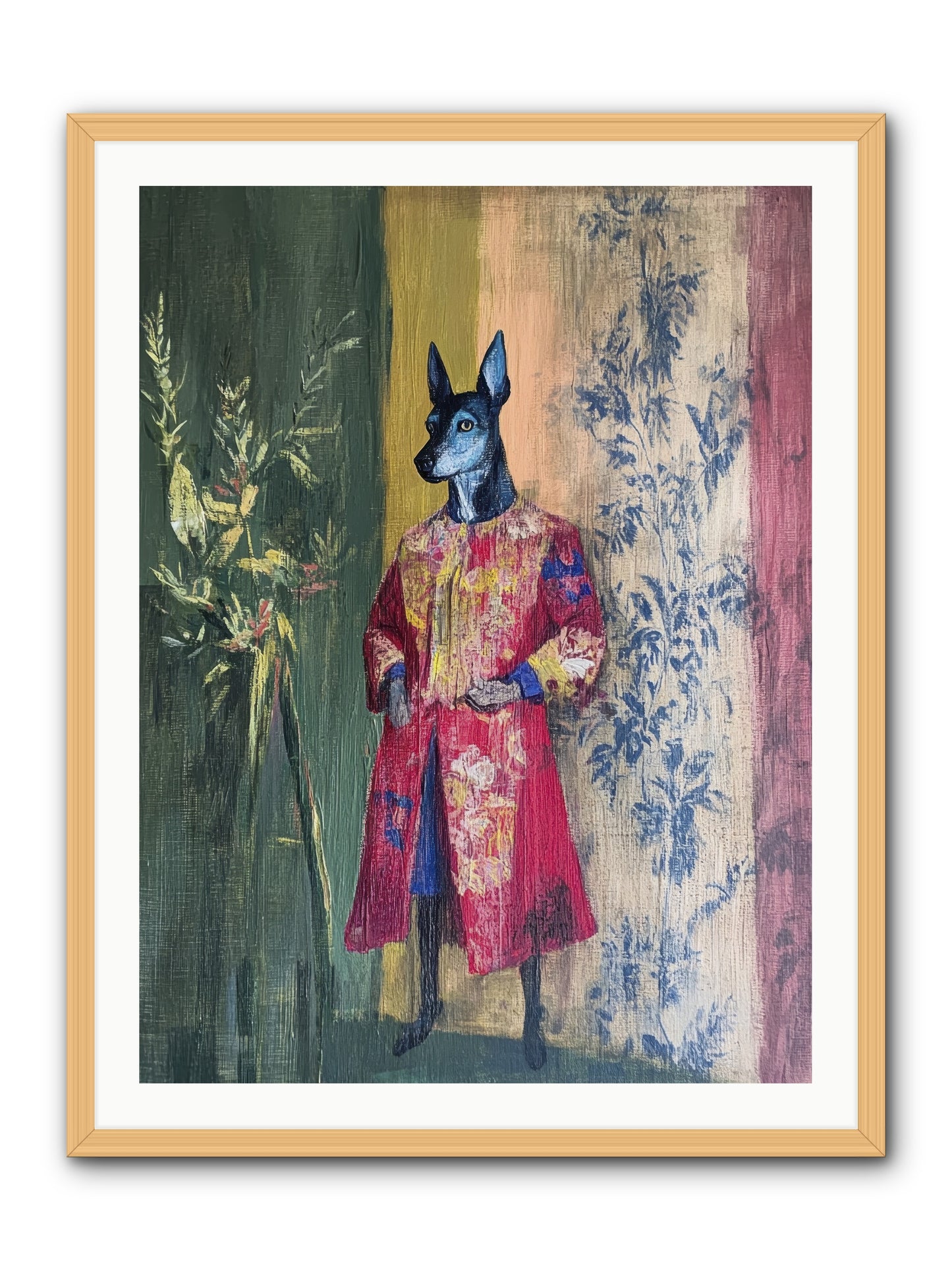 The Walled Garden -- Framed Print - Natural 30x40