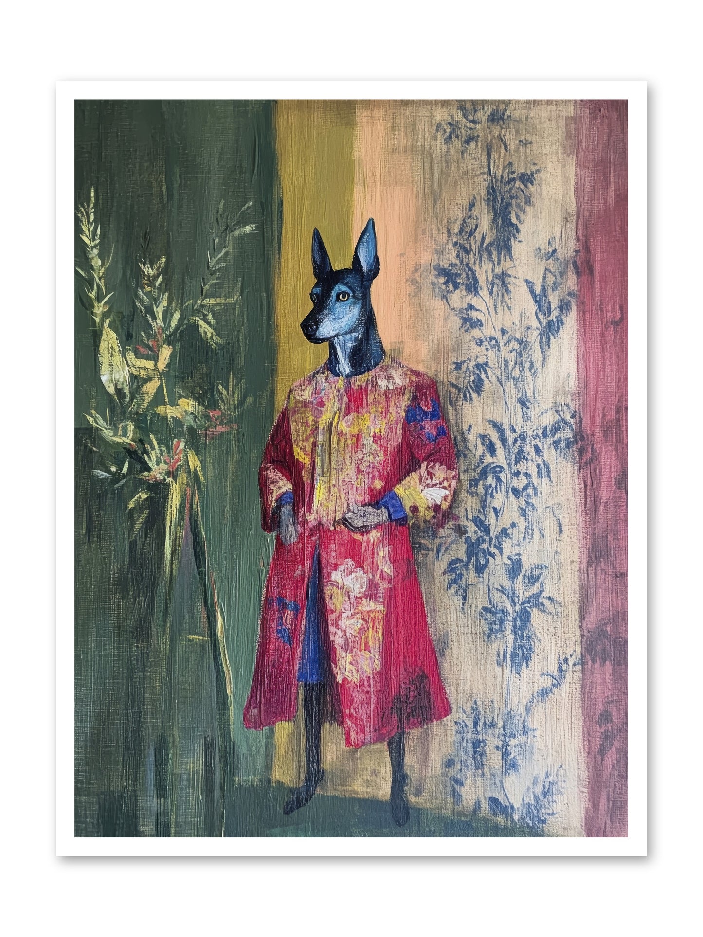 The Walled Garden -- Loose Canvas Print 30x40