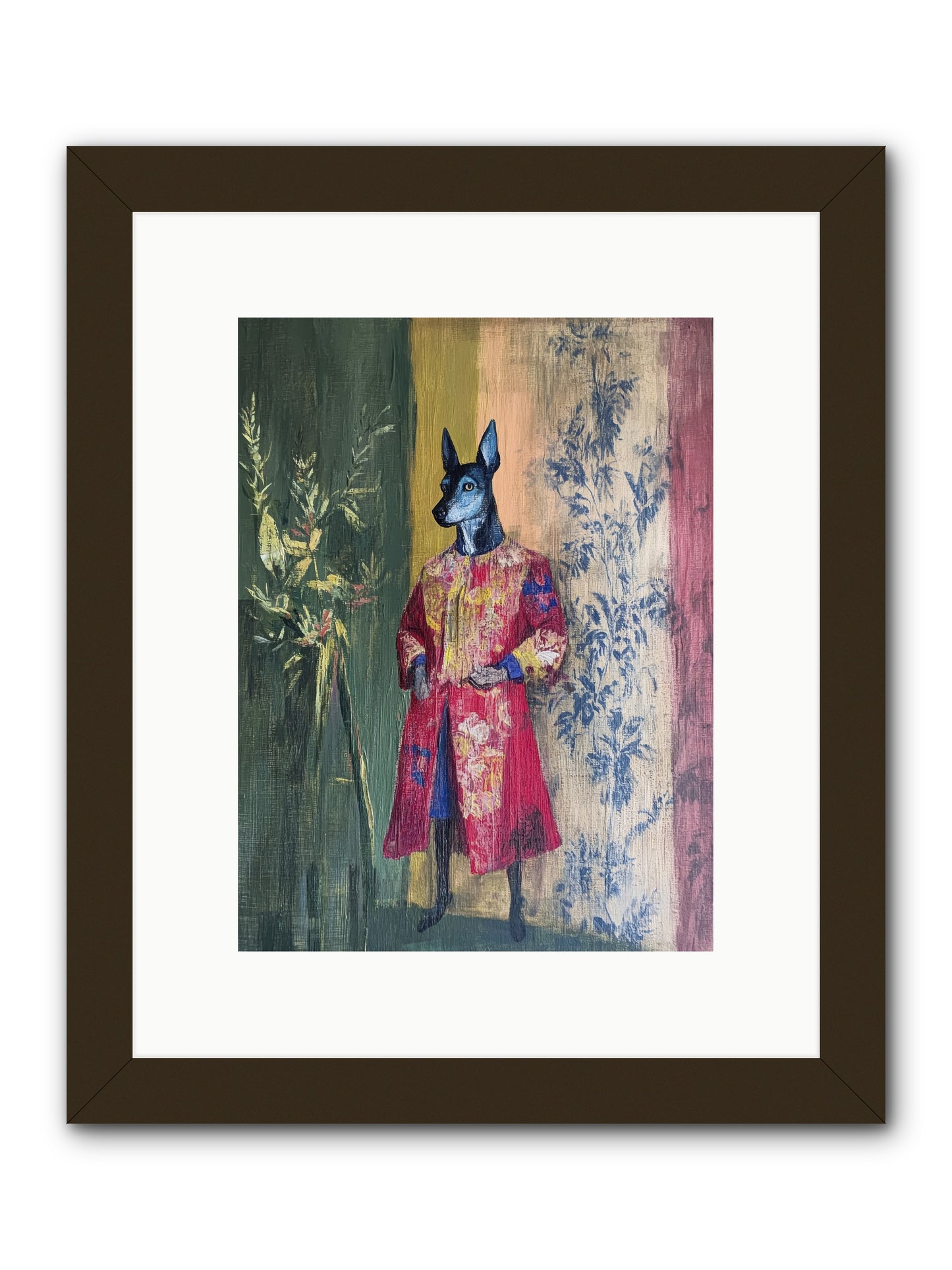 The Walled Garden -- Framed Print - Black 9x12