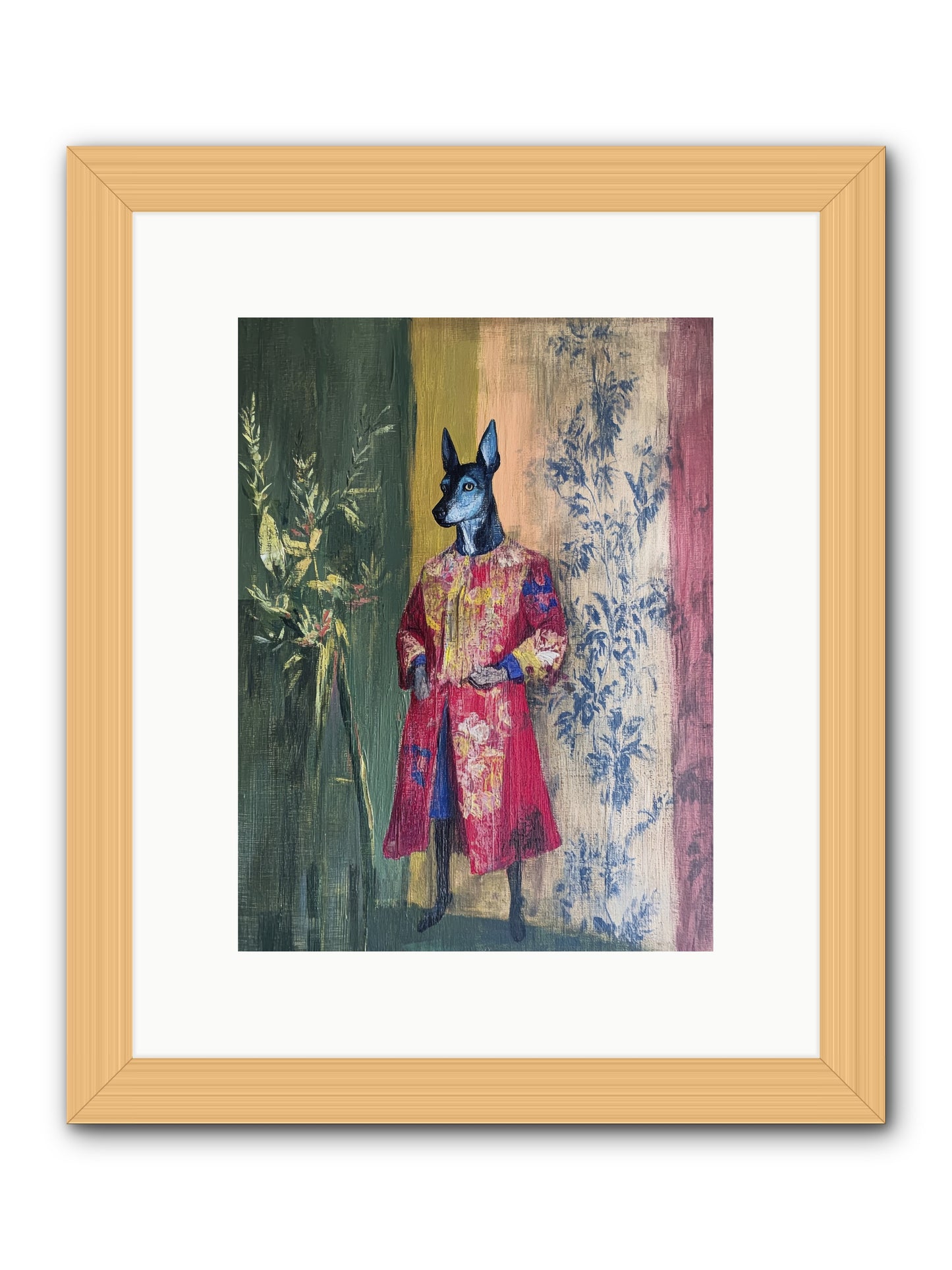 The Walled Garden -- Framed Print - Natural 9x12