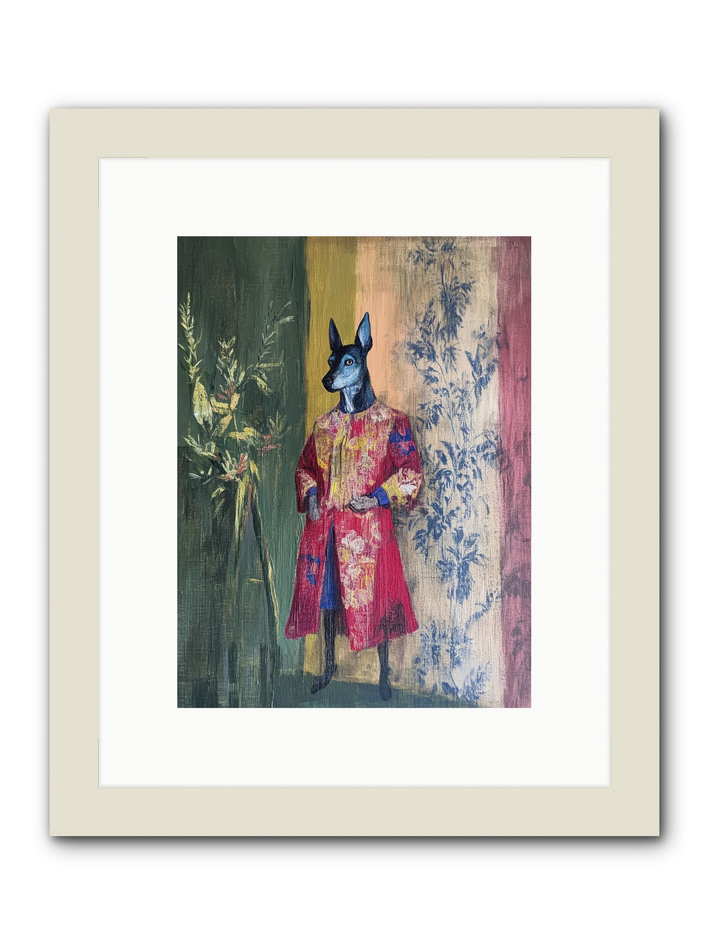 The Walled Garden -- Framed Print - White 9x12