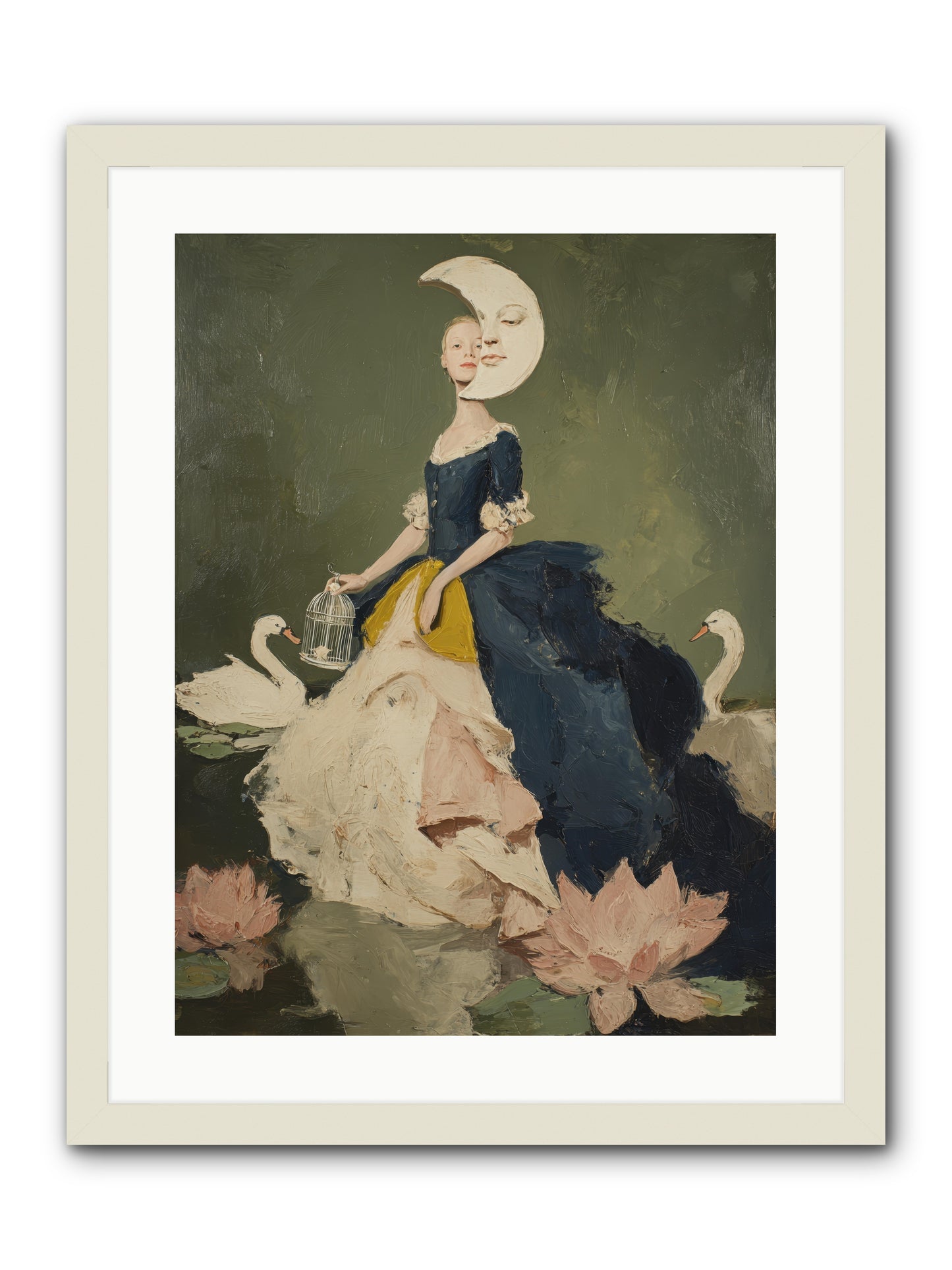 The Wardrobe of Small Triumphs -- Framed Print - White 18x24