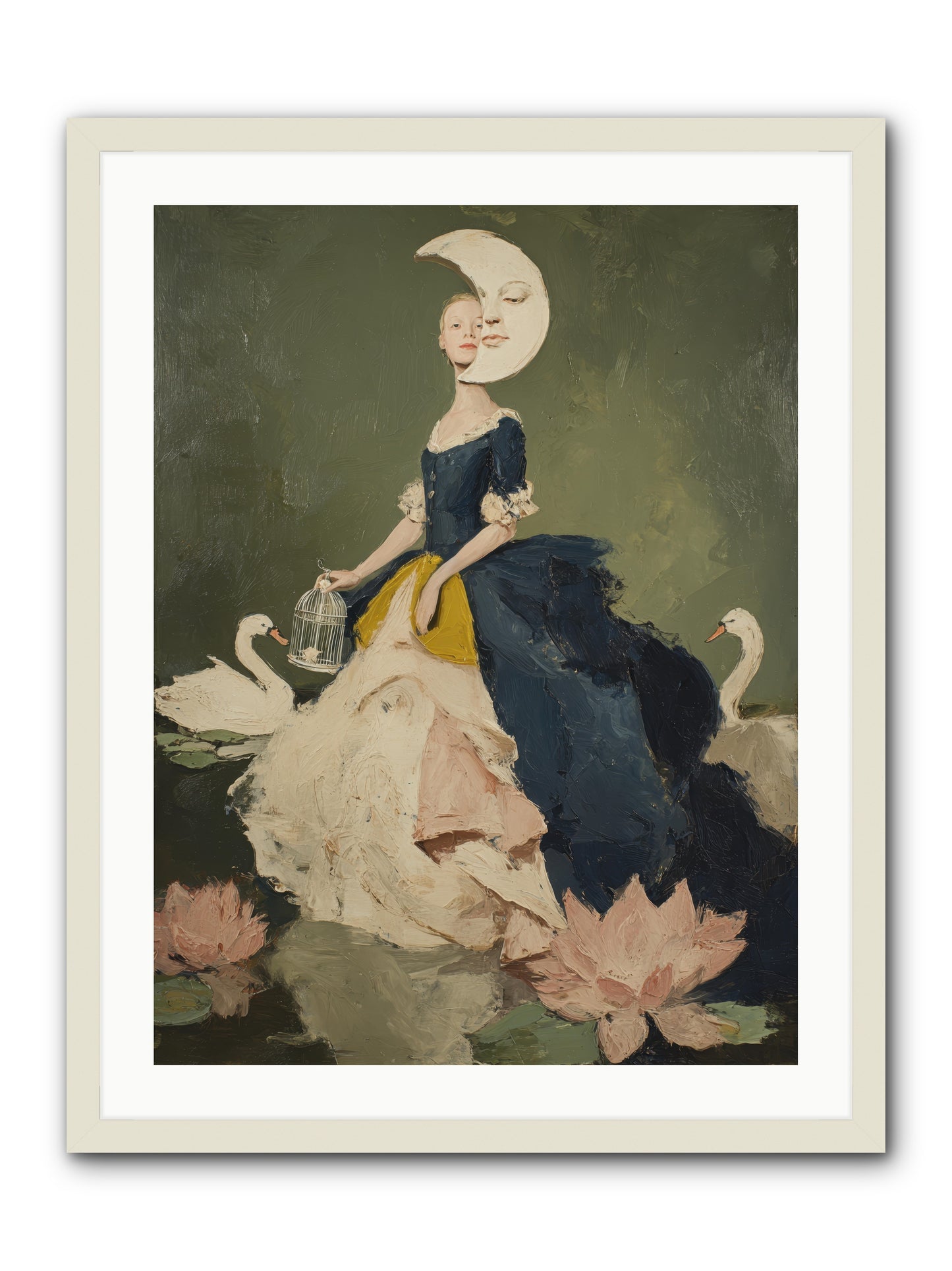 The Wardrobe of Small Triumphs -- Framed Print - White 24x32