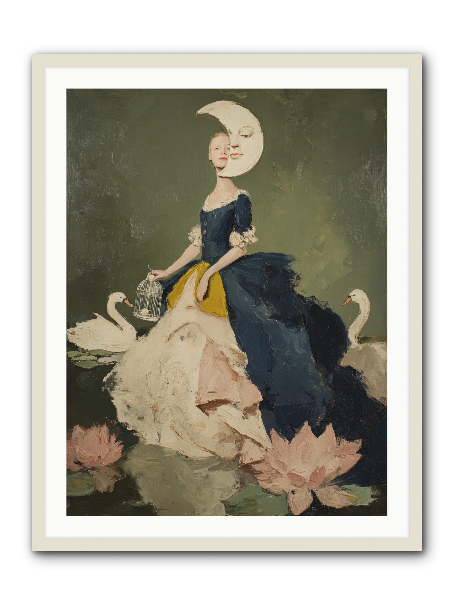 The Wardrobe of Small Triumphs -- Framed Print - White 30x40
