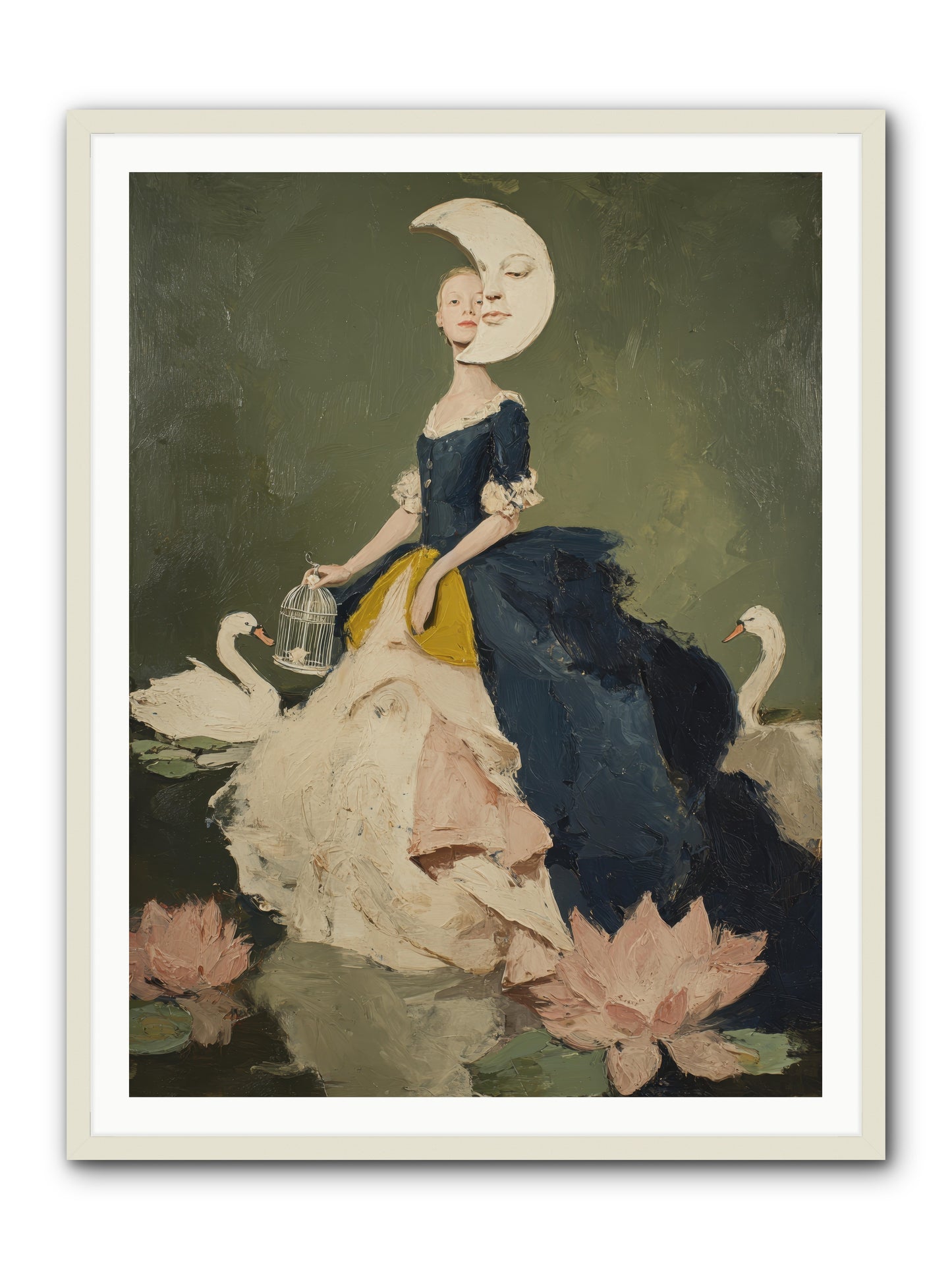 The Wardrobe of Small Triumphs -- Framed Print - White 36x48