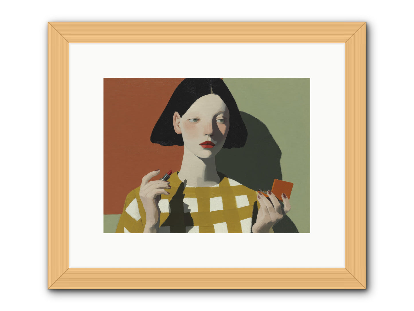 The Warmth of Absence -- Framed Print - Natural 12x9