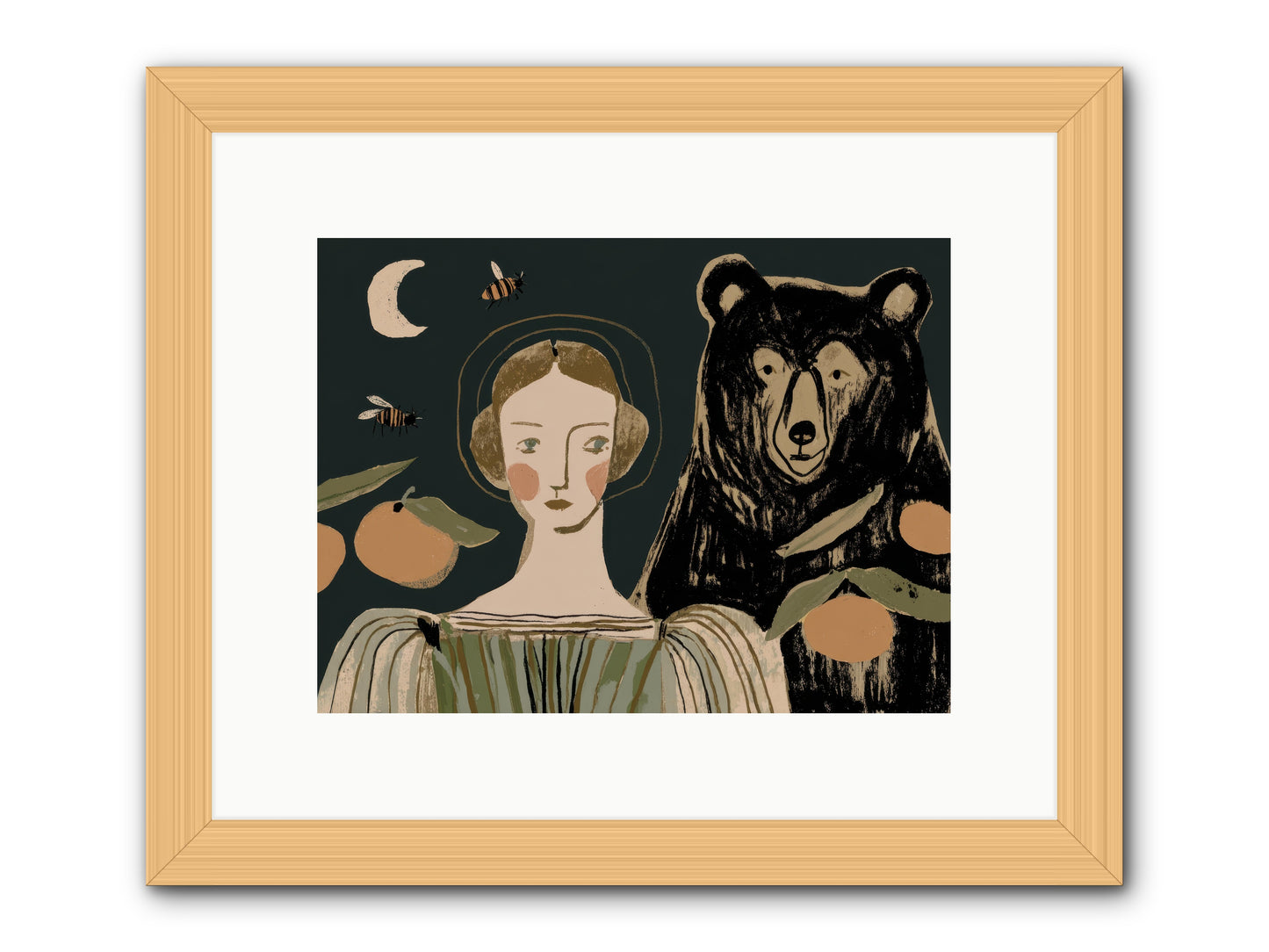 The Warmth of Memory -- Framed Print - Natural 12x9