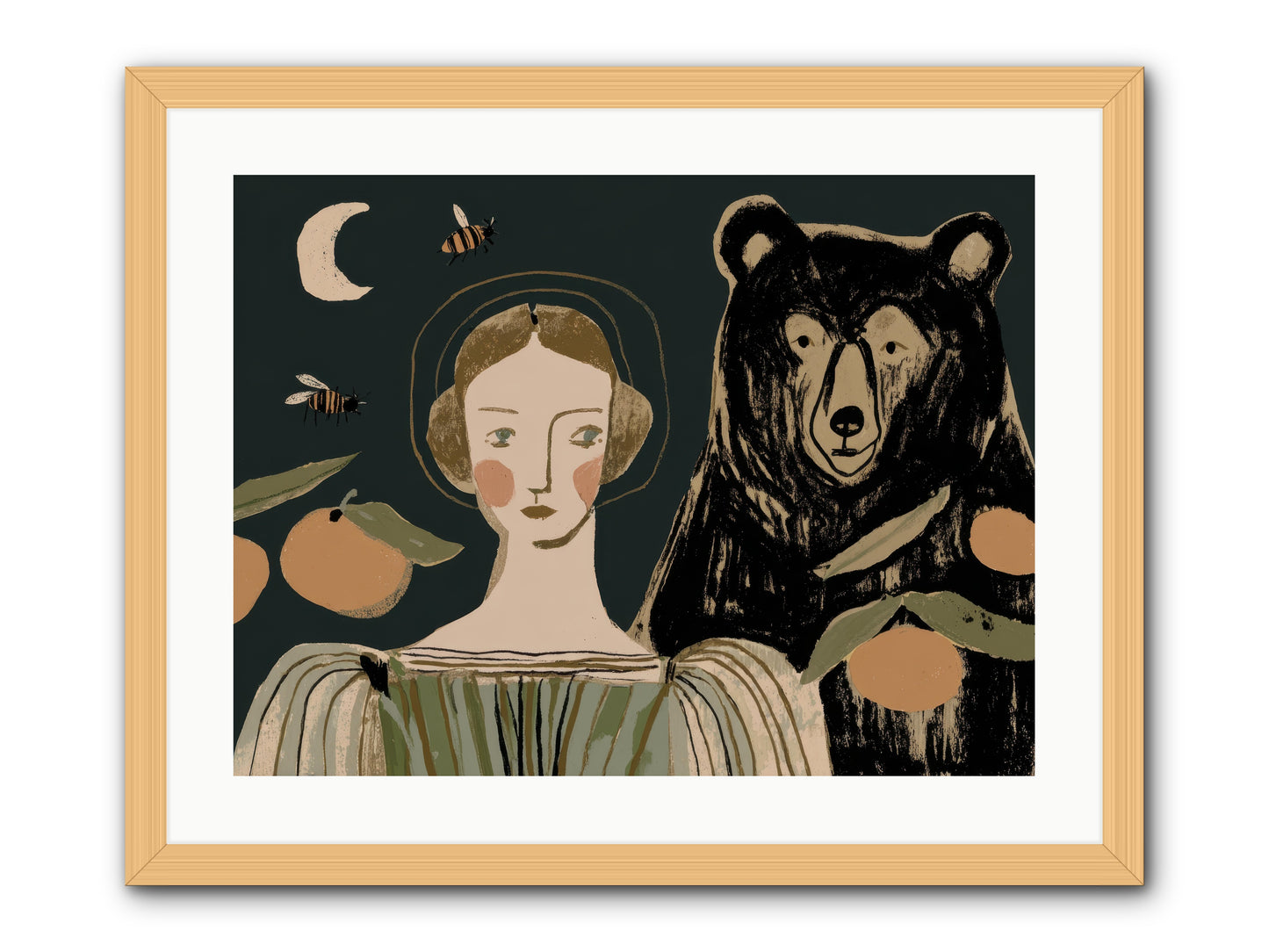 The Warmth of Memory -- Framed Print - Natural 24x18