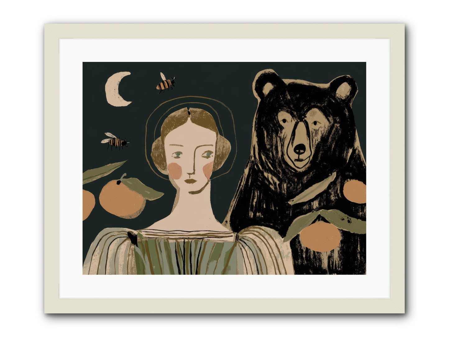 The Warmth of Memory -- Framed Print - White 24x18