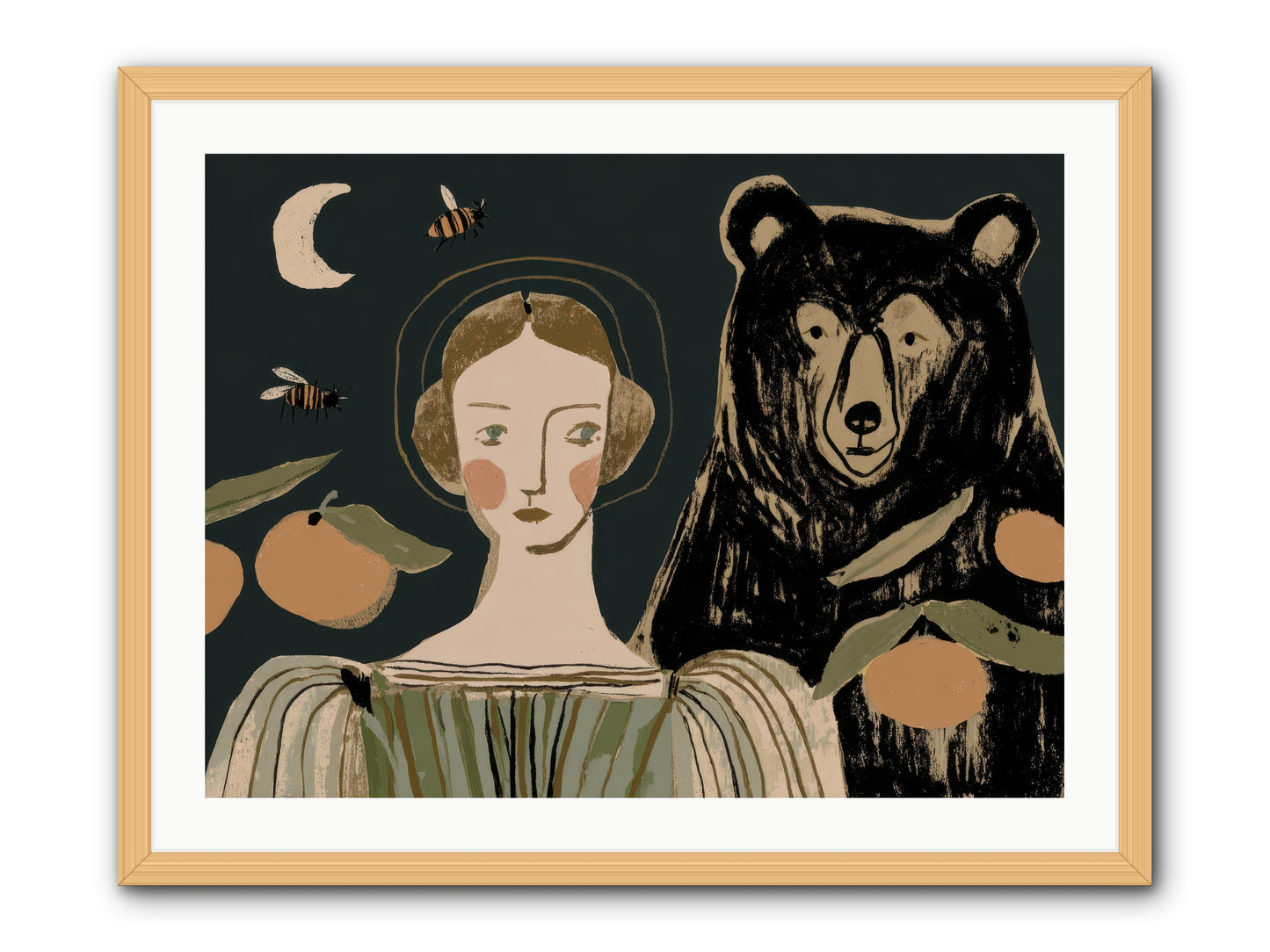 The Warmth of Memory -- Framed Print - Natural 32x24
