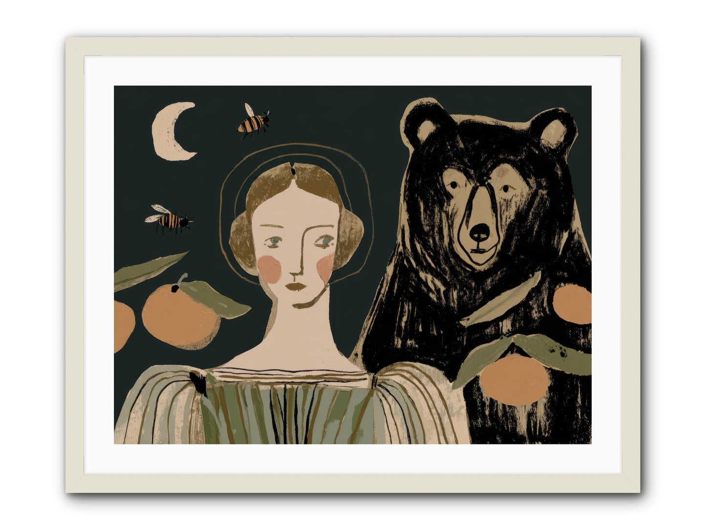 The Warmth of Memory -- Framed Print - White 32x24