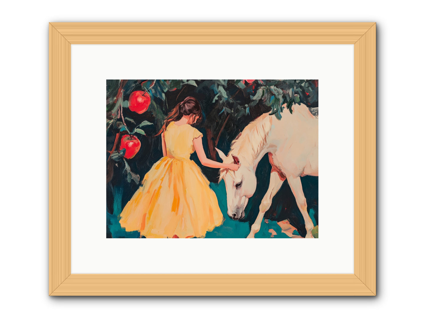 The Way Fruit Falls No.2 Rez2 -- Framed Print - Natural 12x9