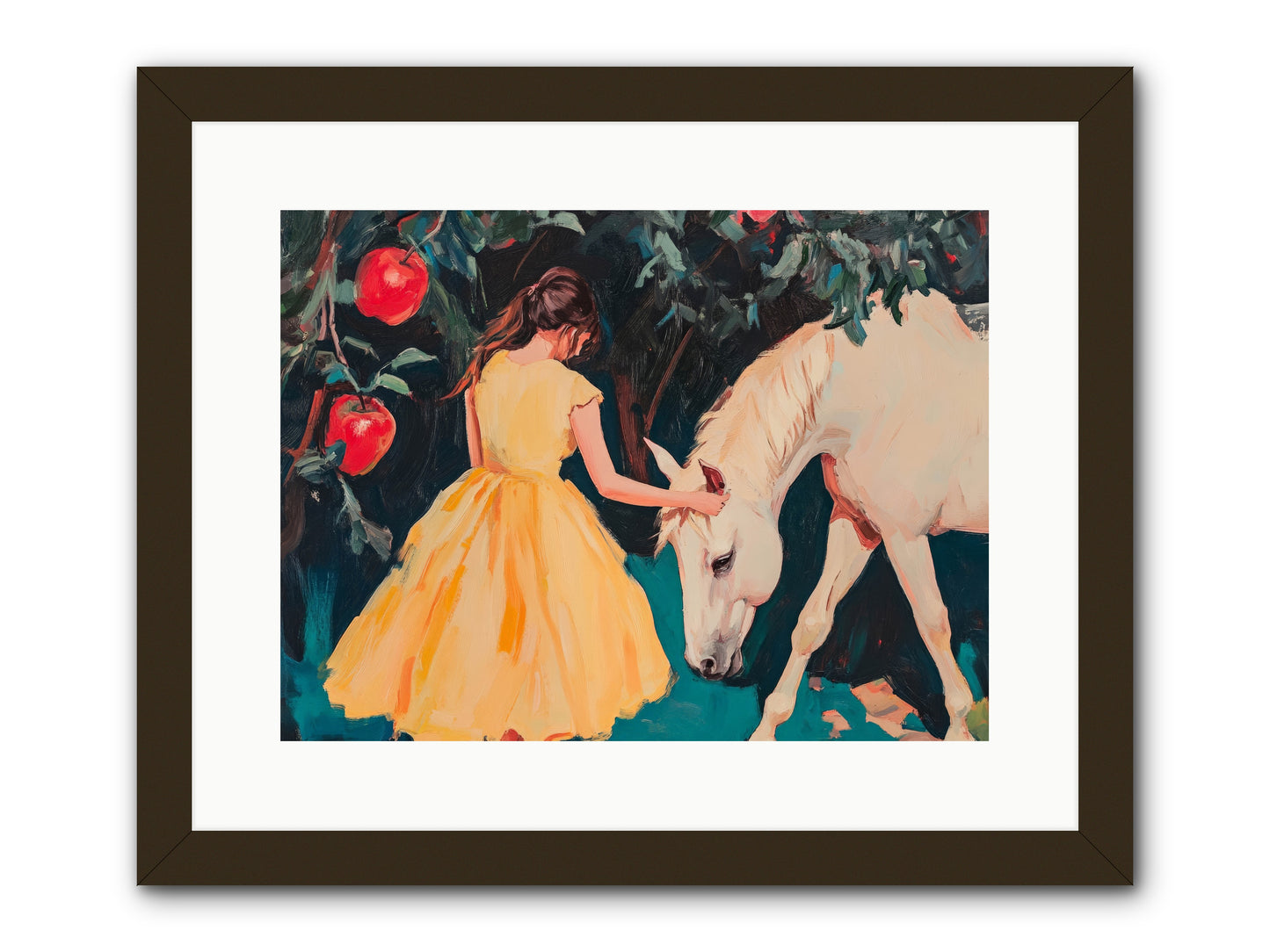 The Way Fruit Falls No.2 Rez2 -- Framed Print - Black 16x12