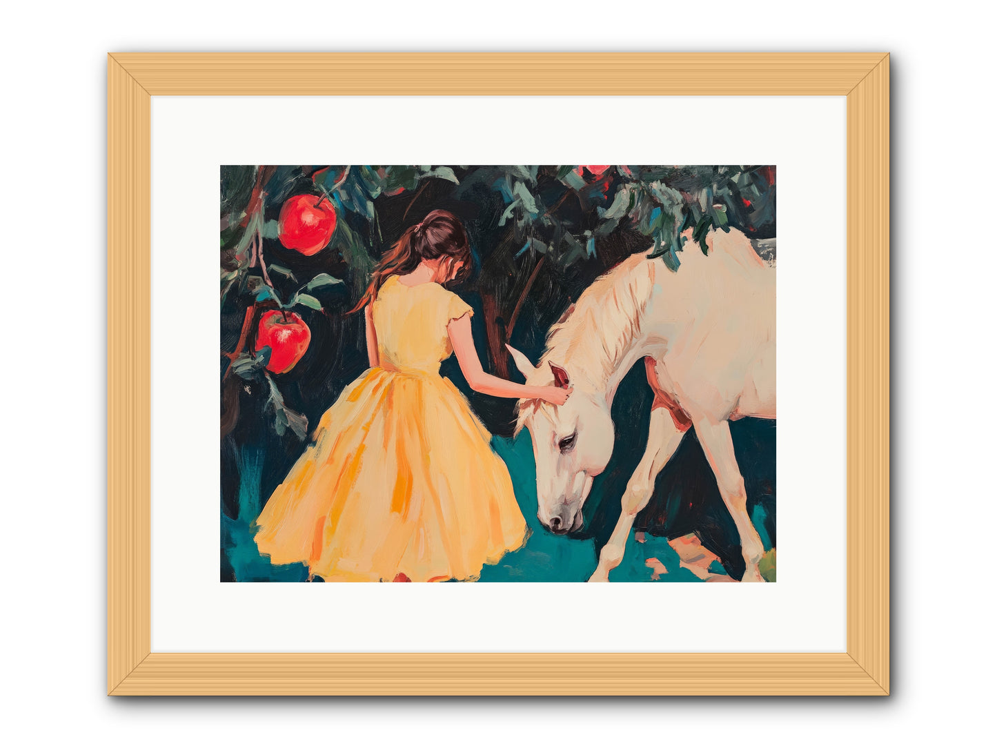 The Way Fruit Falls No.2 Rez2 -- Framed Print - Natural 16x12
