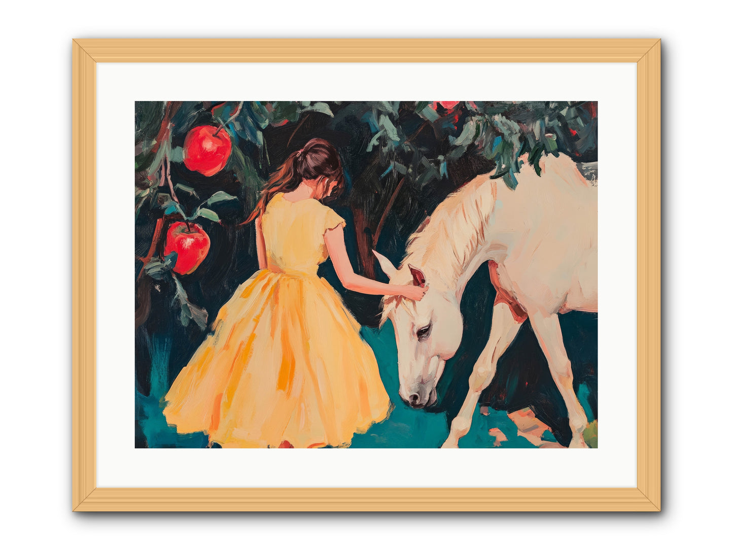The Way Fruit Falls No.2 Rez2 -- Framed Print - Natural 24x18