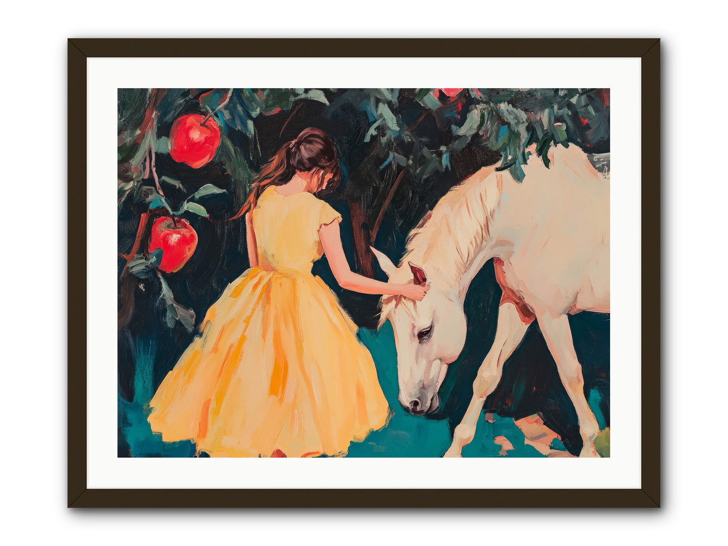 The Way Fruit Falls No.2 Rez2 -- Framed Print - Black 32x24