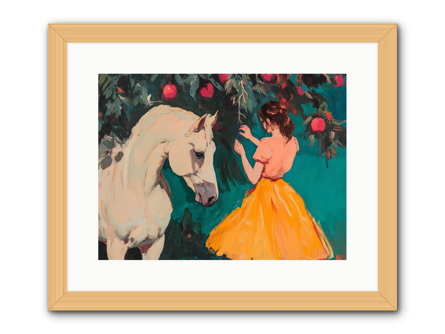 The Way Fruit Falls no.1 Rez2 -- Framed Print - Natural 16x12