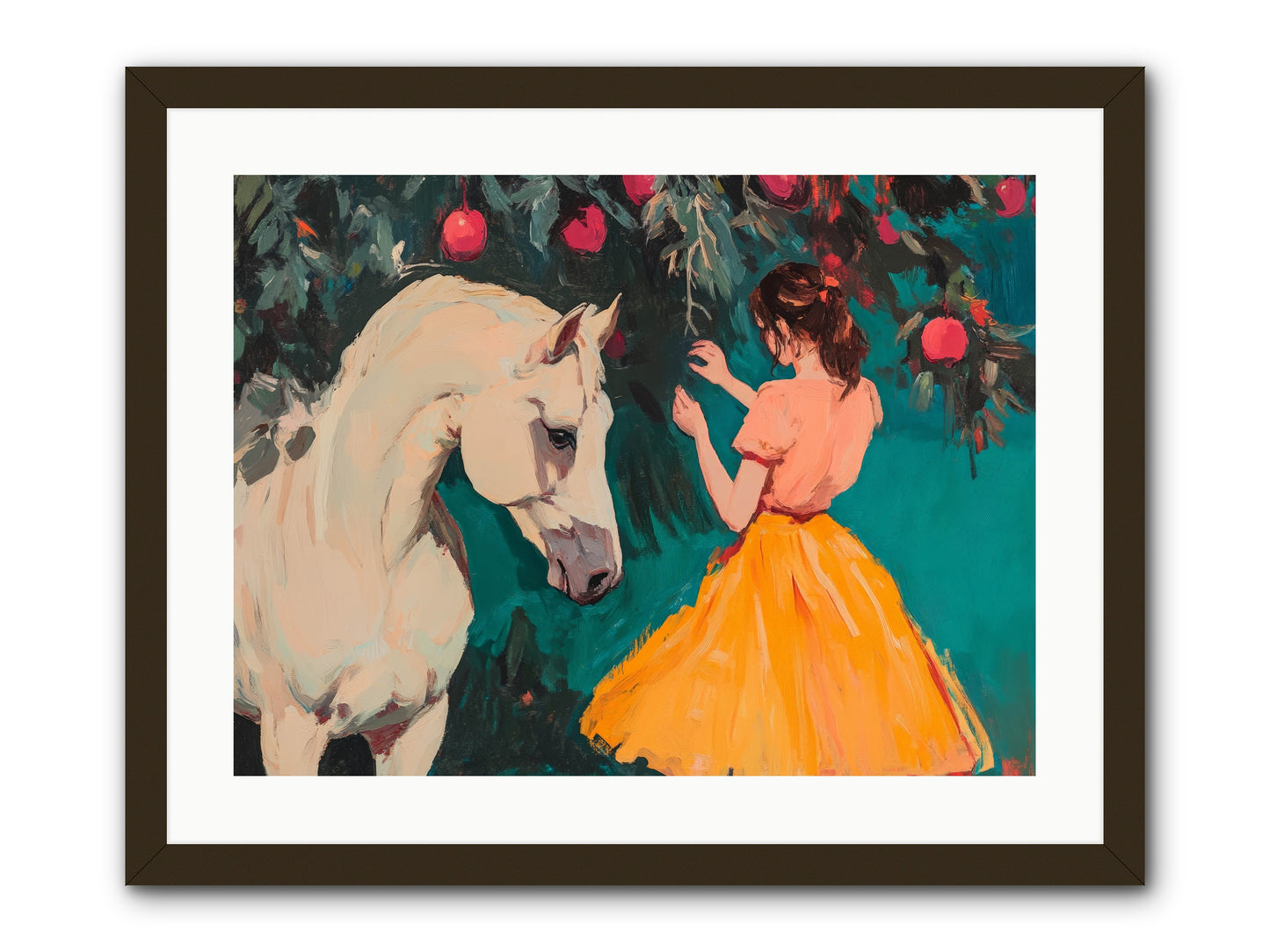 The Way Fruit Falls no.1 Rez2 -- Framed Print - Black 24x18