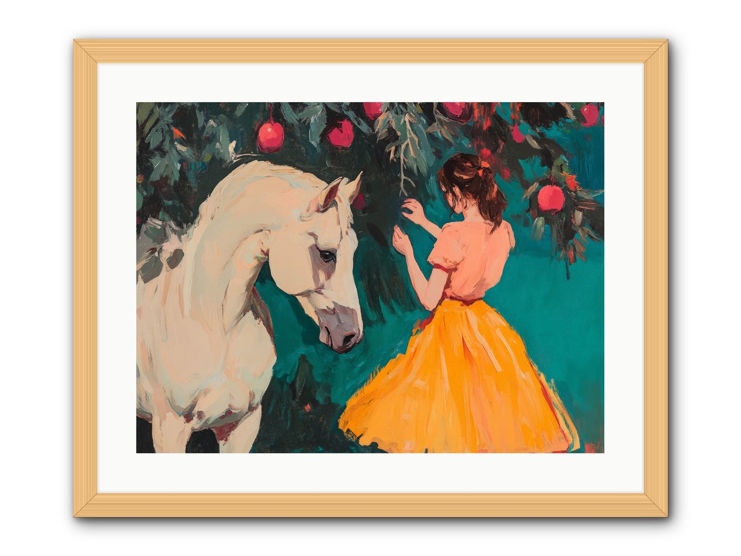 The Way Fruit Falls no.1 Rez2 -- Framed Print - Natural 24x18
